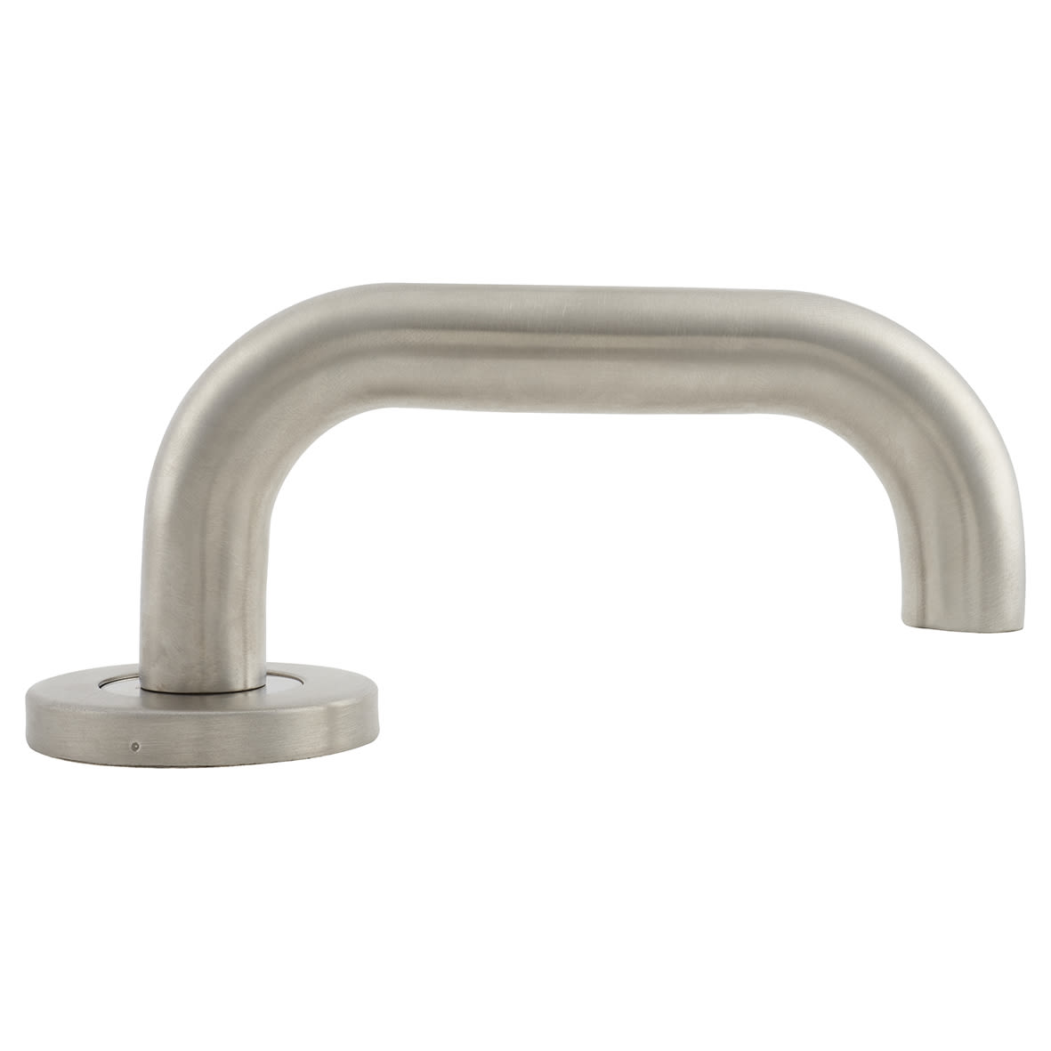Satin Stainless Steel 19mm Return to Door Handles on Round Rose - view 6