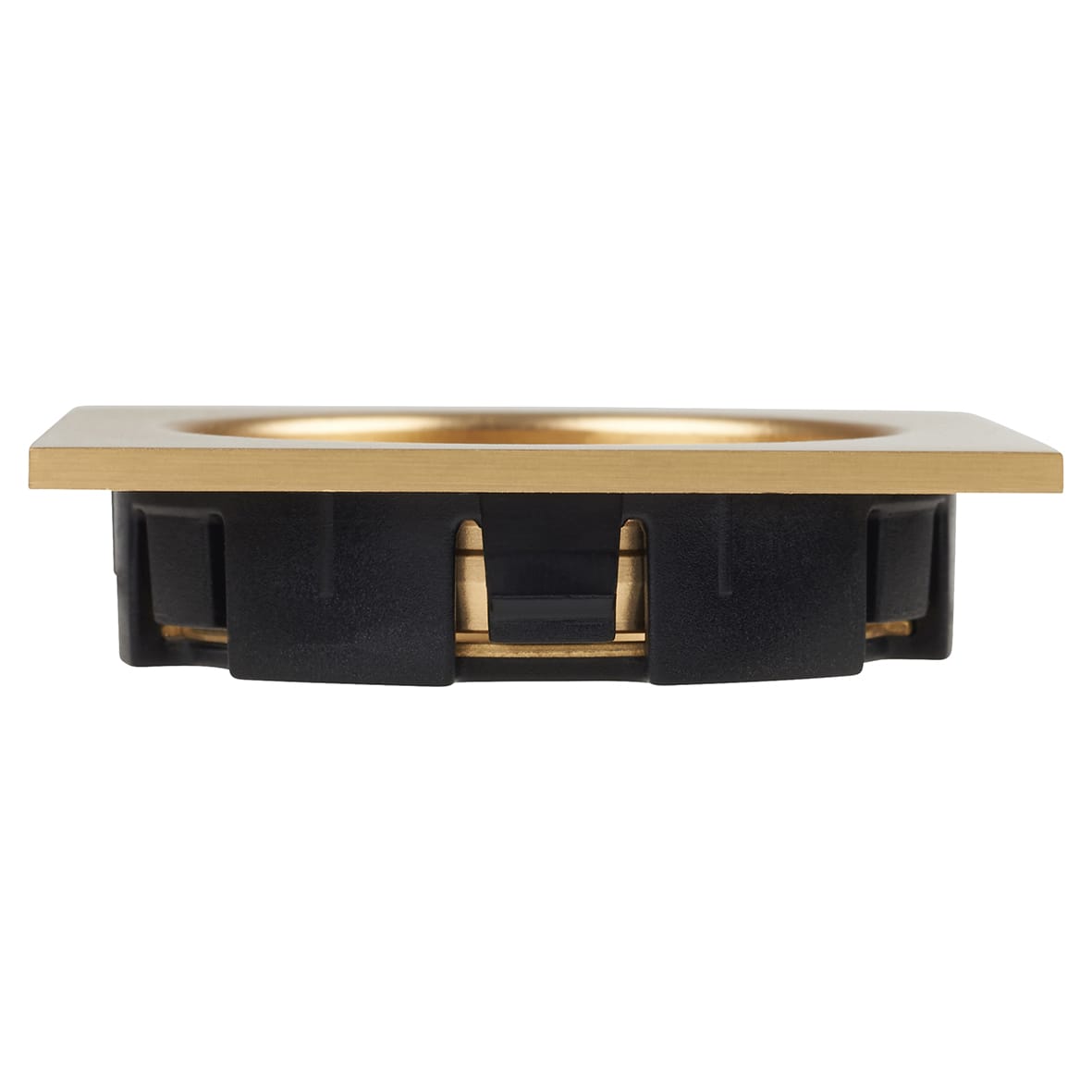 Marcus Square Flush Pull Handles - Satin Brass - view 3