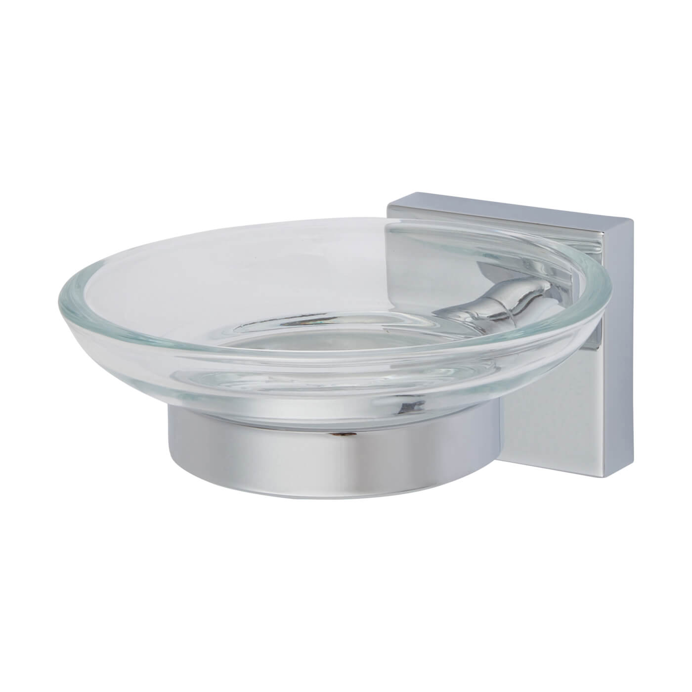 Chester Soap Dish & Holder - 54 x 108 x 126mm - Polished Chrome - view 2