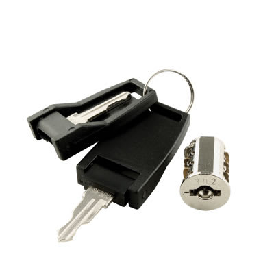 Replaceable Lock Core - Keyed Alike No 301 - Master Key Suite 1 - Polished Chrome - view 2