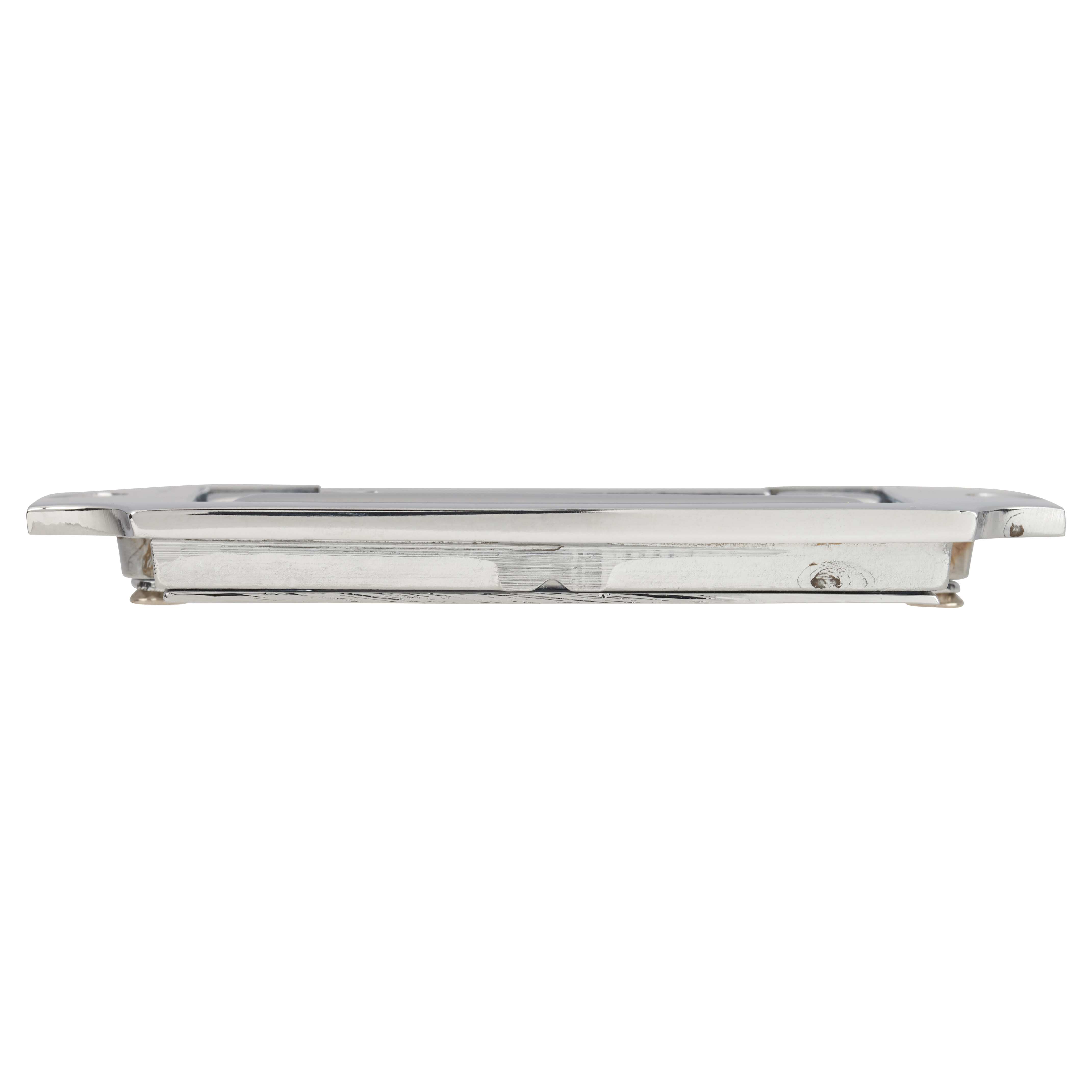 Military Chest Flush Cabinet Pull Handle - 89 x 45mm - Polished Chrome - view 4