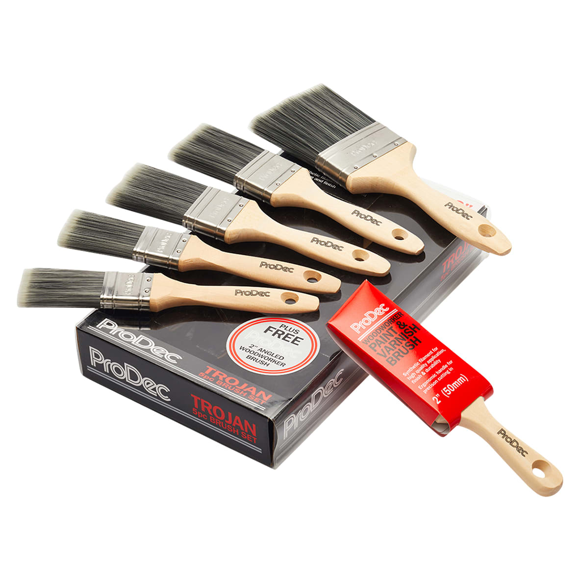 Trojan Paint Brush Set - Pack of 6 - view 2