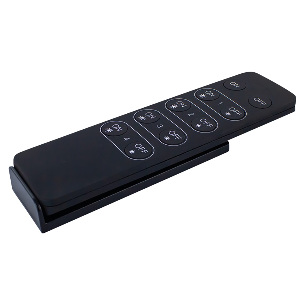 LED 4 Zone Single Colour RF Receiver Handheld Remote Control for LED Strip Lights - Black - view 3