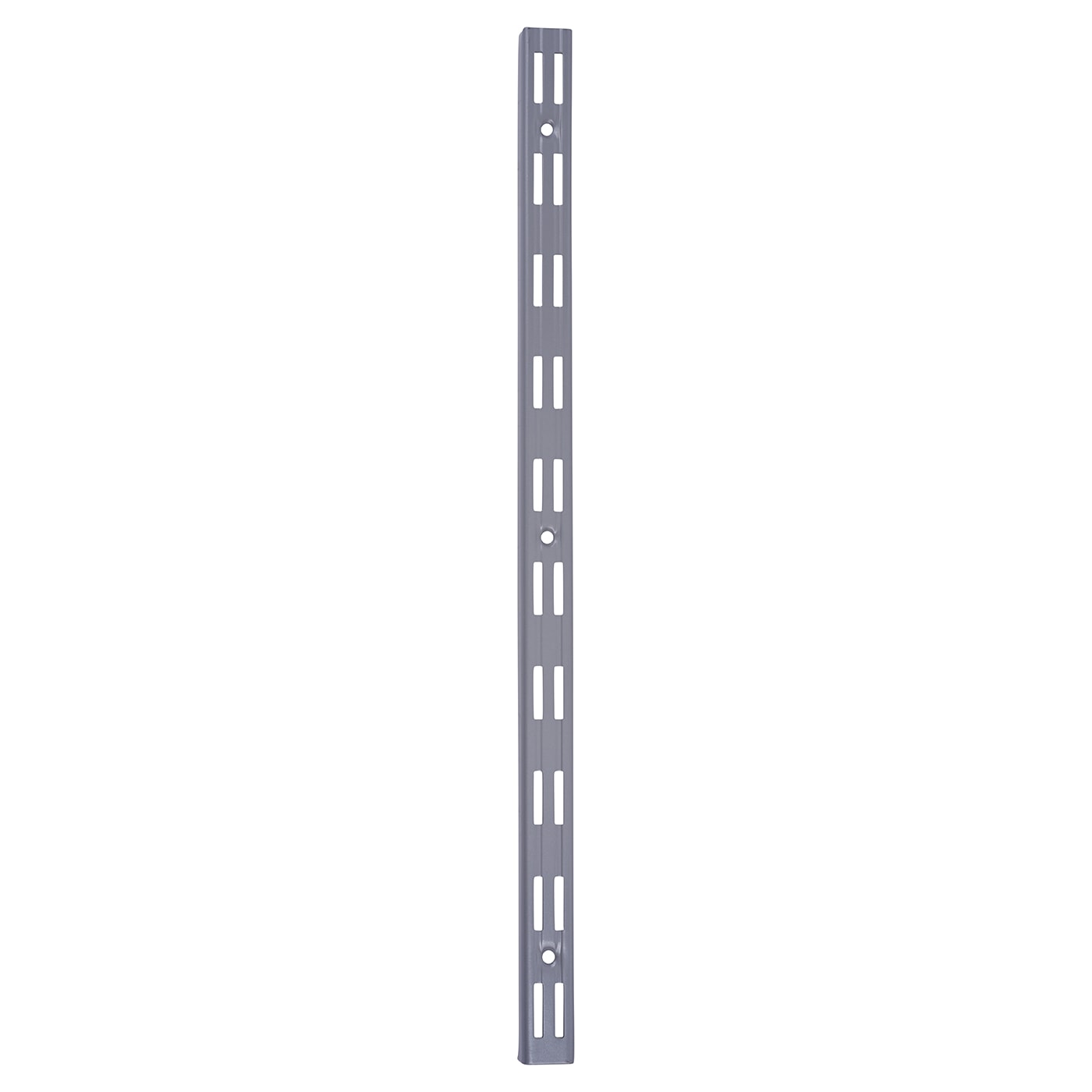 Twin Slot Shelf Wall Upright - 500mm Length - Silver - view 2