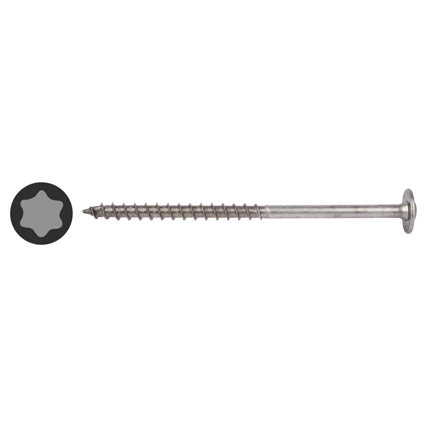 T-Star Plus Torx Washer Head Wood Screws - 8.0 x 200mm - A2 Stainless Steel - Pack of 50 - view 2