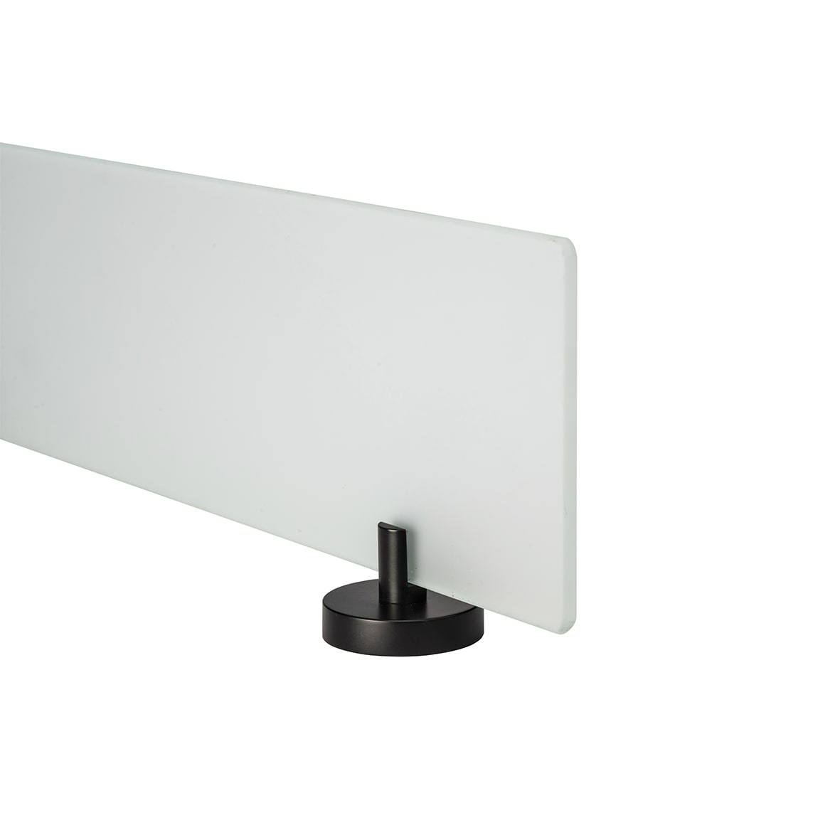 Epsom Flexi-Fix Frosted Glass Shelf - 590 x 135.5 x 60mm - Matt Black - view 4
