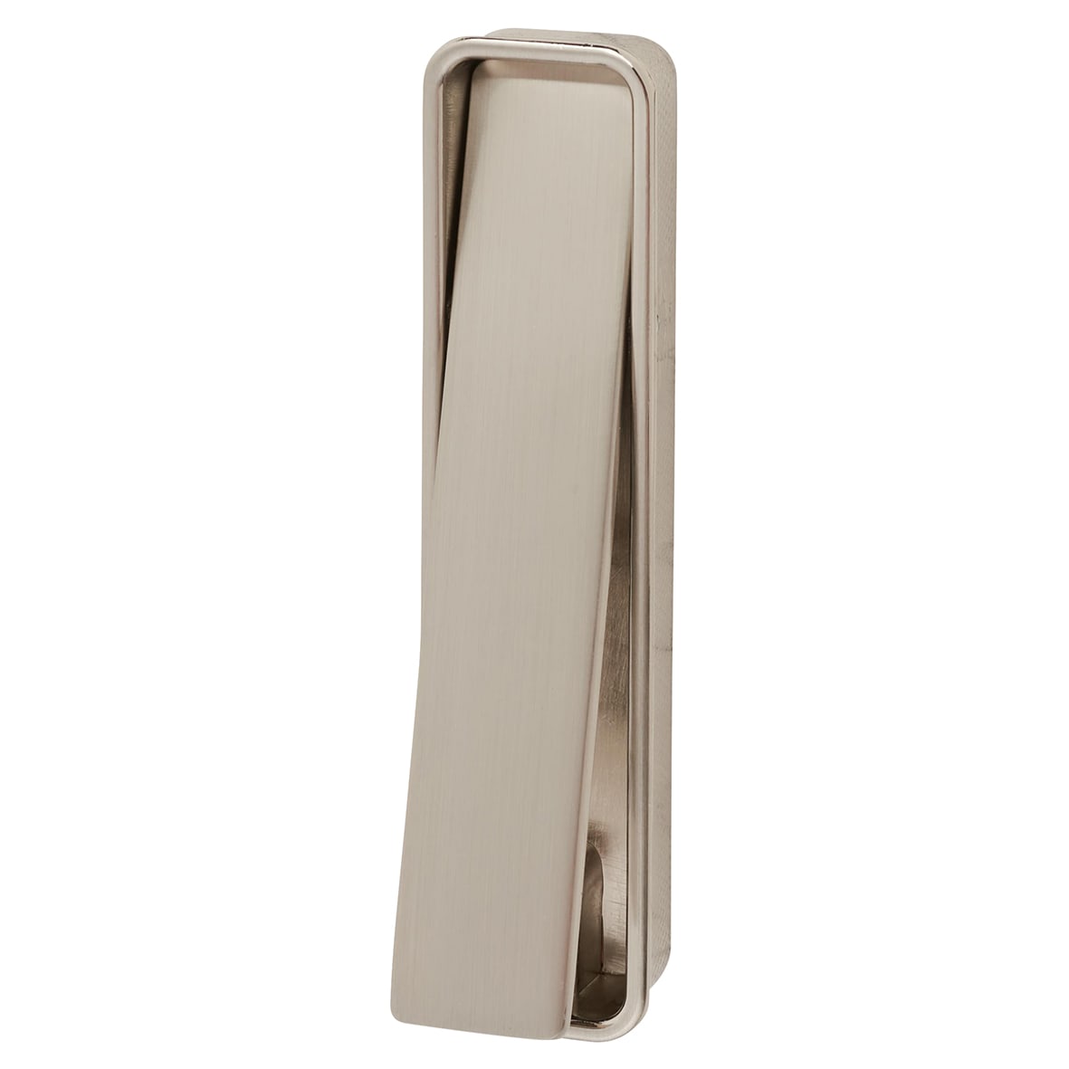 Frome Rectangular Flush Cabinet Pull Handle - 99 x 24mm - Satin Nickel - view 2