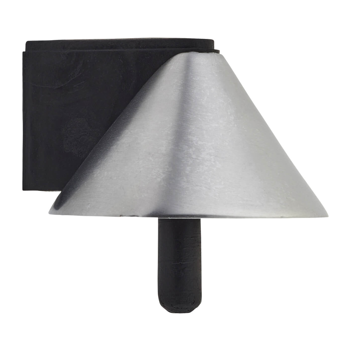 Designer Conical Floor Door Stop - 40 x 32mm - Satin Chrome - view 3