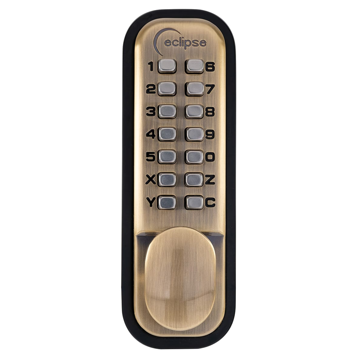Easy Code Push Button Digital Code Lock with Intumescent - Holdback Option - Ant Brass - view 5