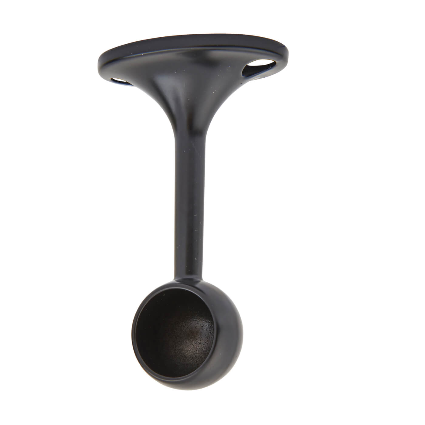 19mm Hanging Rail End Bracket - Black - Pack of 2 - view 2
