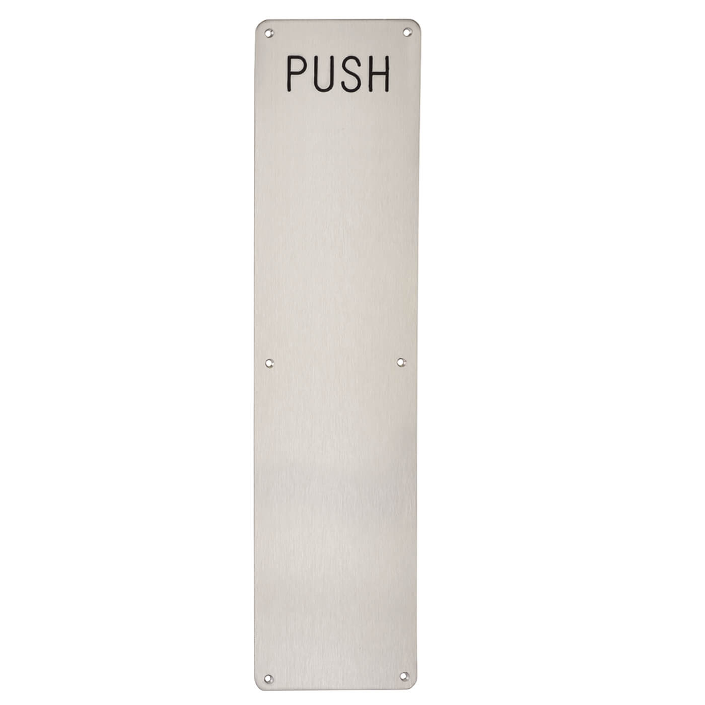 Stainless Steel Finger Plate - Push - 500 x 125 x 1.5mm - Satin - view 2