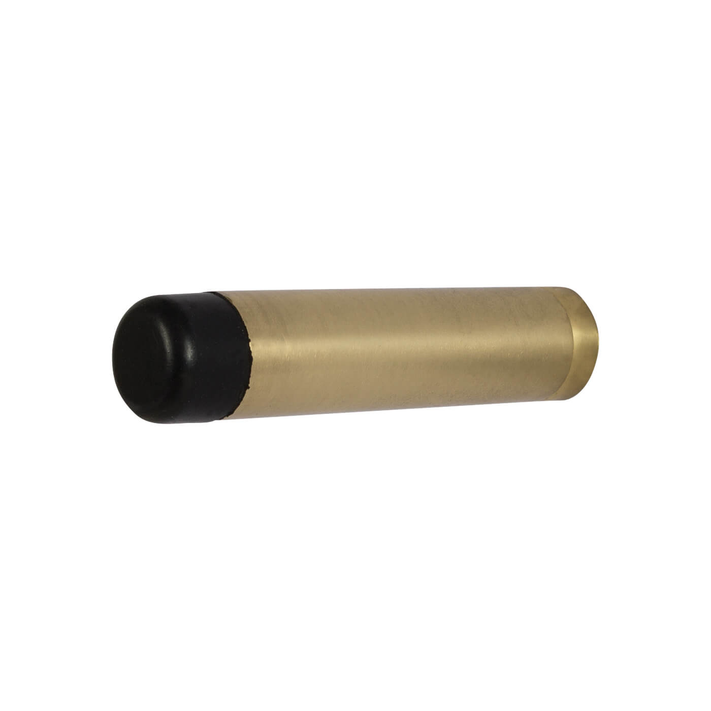 Cylinder Pattern Projection Door Stop - 70mm Projection - Polished Brass - view 2