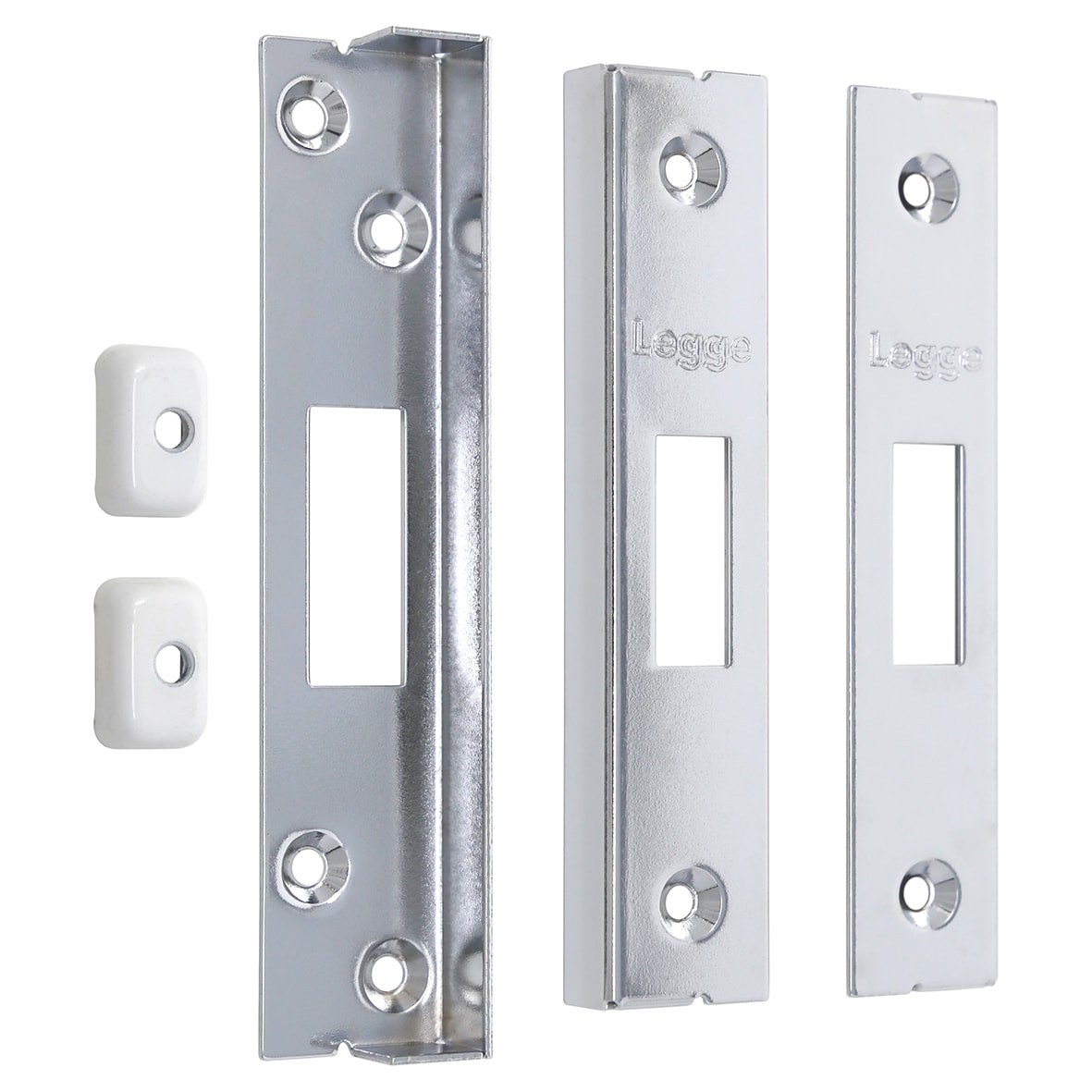 N41SCP/0.5 13mm Rebate Kit to suit Heavy Duty 5 Lever Deadlocks - Polished Chrome - view 2