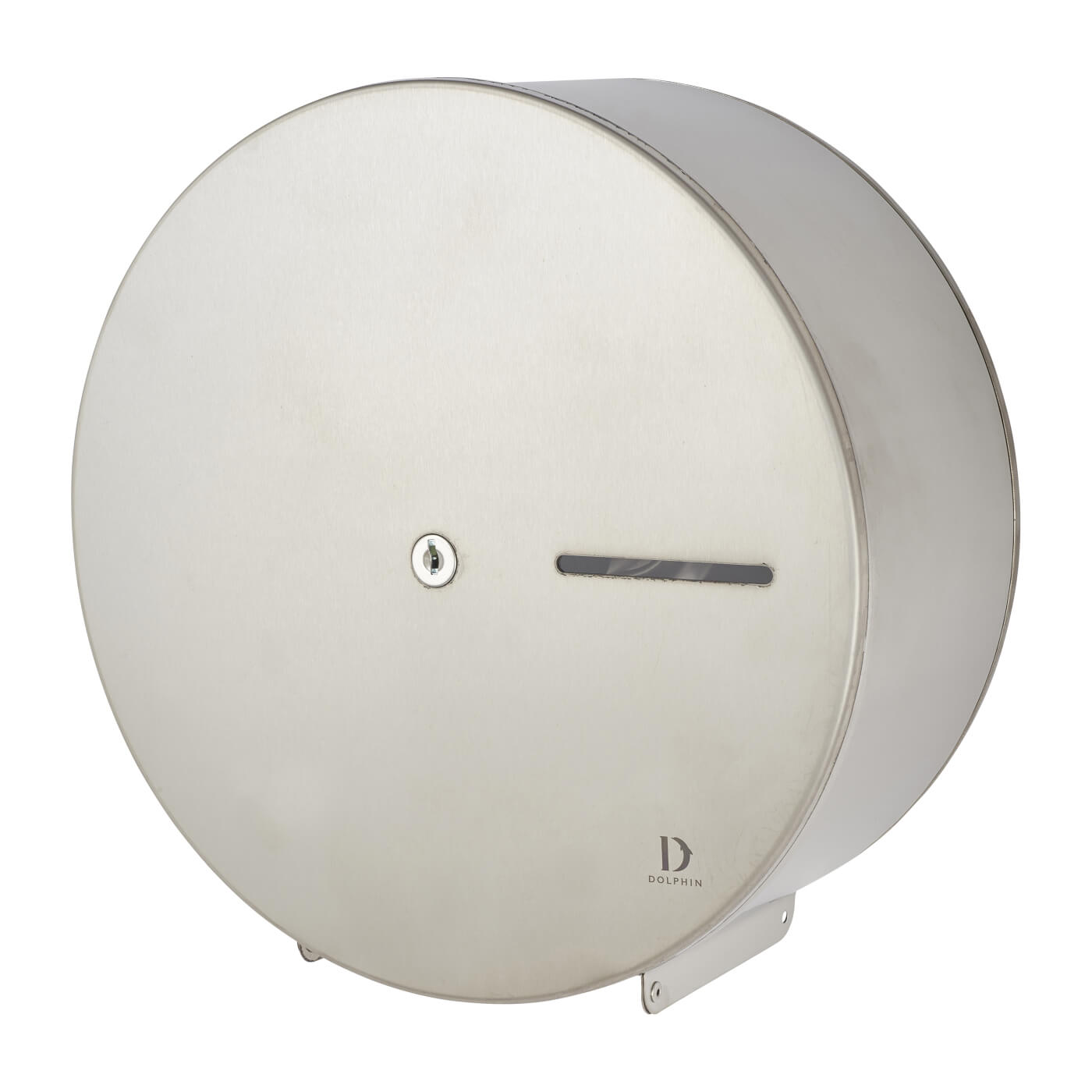 Dolphin Mini Toilet Roll Dispenser - 275.5 x 275 x 122mm - Satin Stainless Steel - view 2