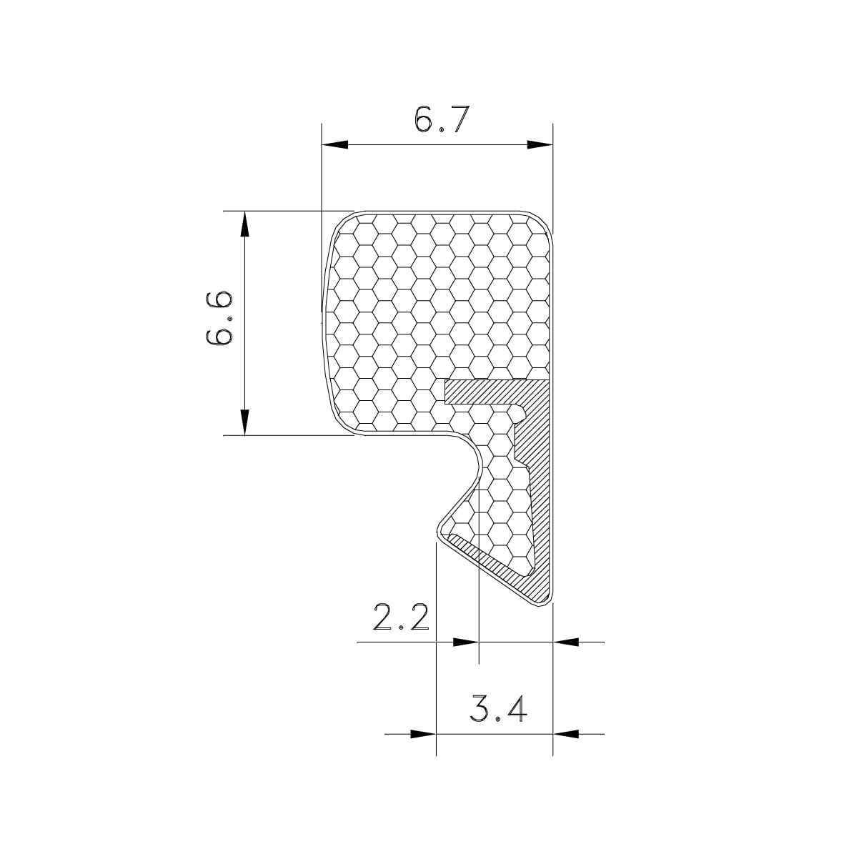 Schlegel AQ63 (QL3005) Aquamac Seal - 300m Length - White - view 2