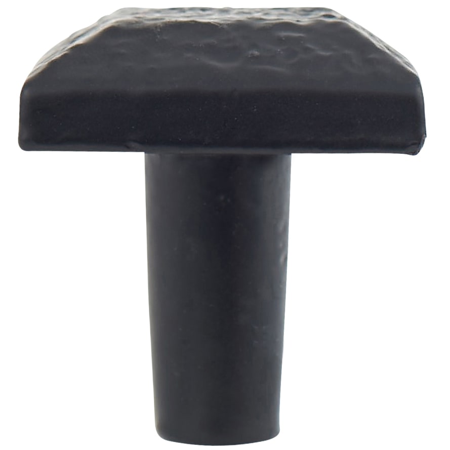 Vintage Square Cabinet Knob - 30 x 30mm - Antique Black Iron - view 3