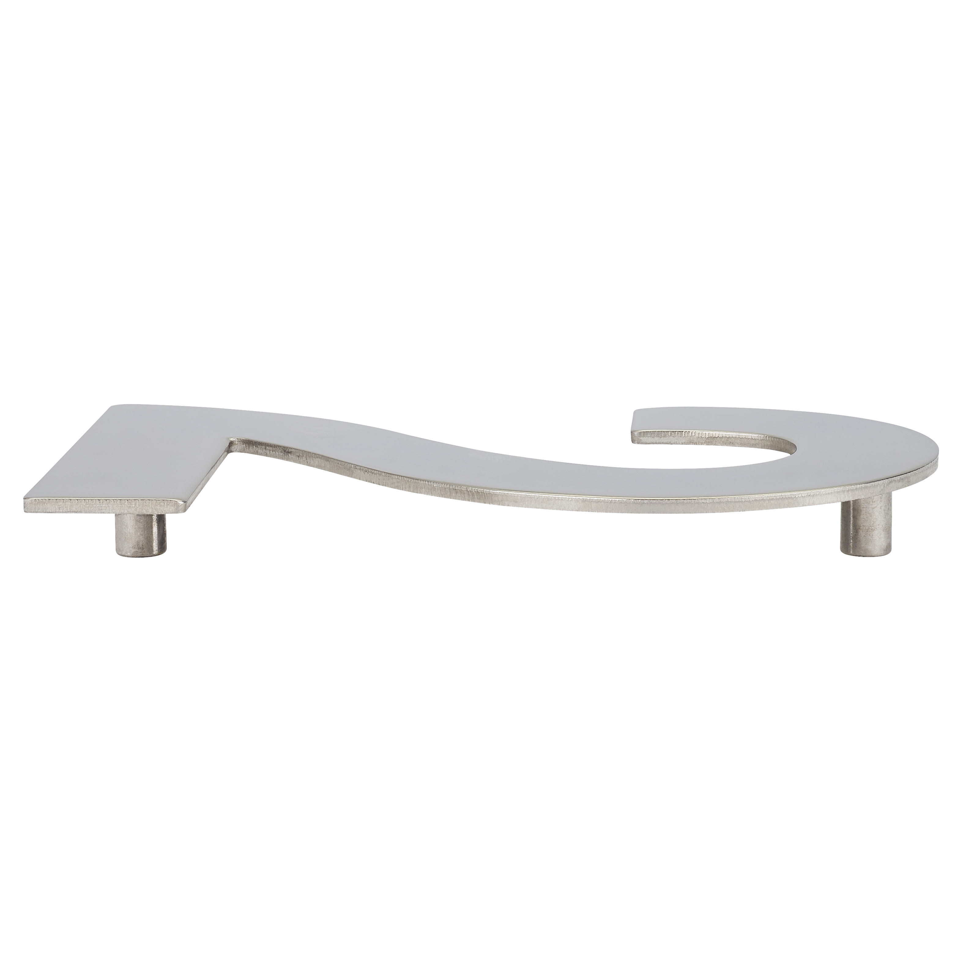 100mm Concealed Screw Fix Door Numeral - 2 - Polished Stainless Steel - view 3