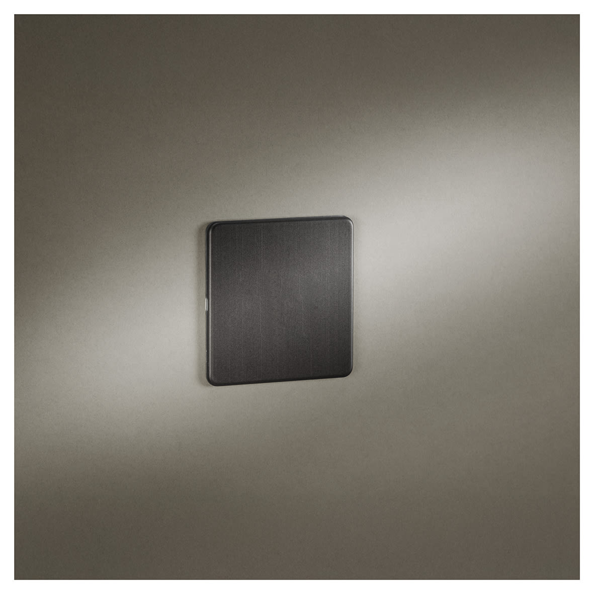 1 Gang Blank Plate - Smoked Bronze - view 2