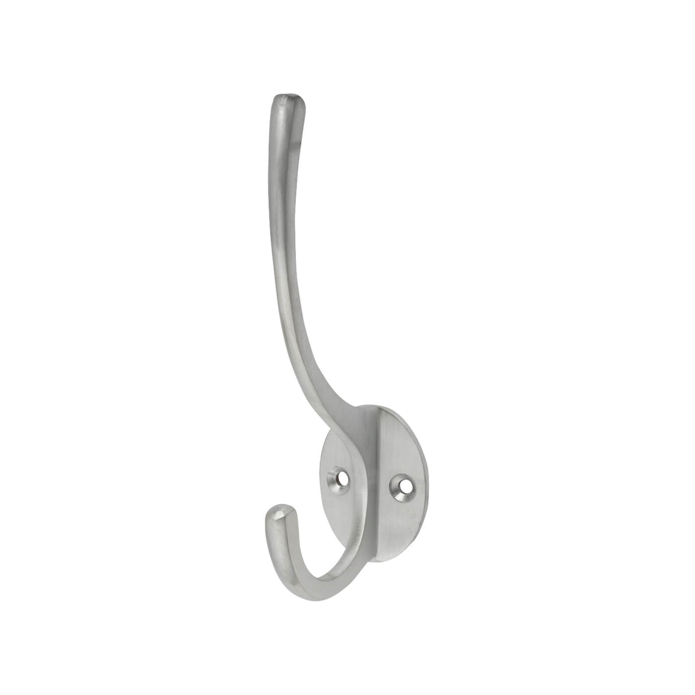 Marcus Victorian Light Duty Single Hat & Coat Hook - 125 x 51mm - Satin Chrome - view 2
