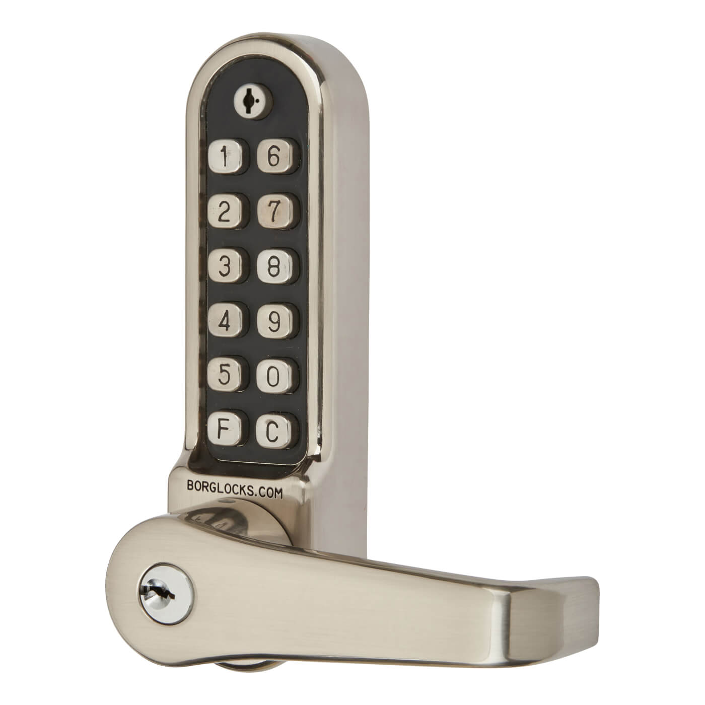 Borg BL5701 Easicode Pro Code Push Button Code Lock and Tubular Latch - Stainless Steel - view 3
