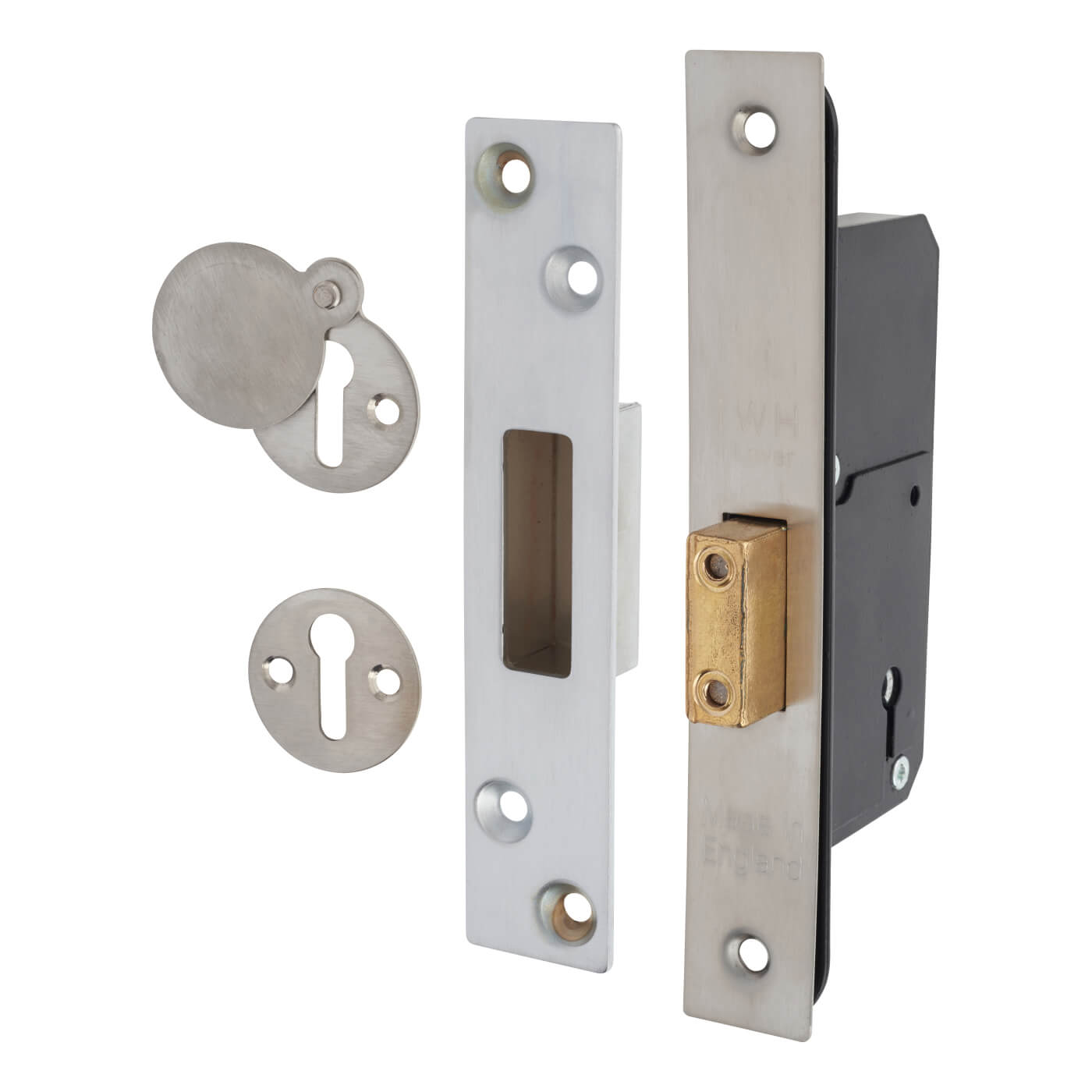 Narrow 5511 5 Lever Deadlock - 51mm Case - 35mm Backset - Satin Stainless Steel - view 2