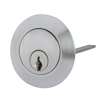 Contract Nightlatch Replacement Rim Cylinder - Satin Chrome Case/Cylinder - view 2