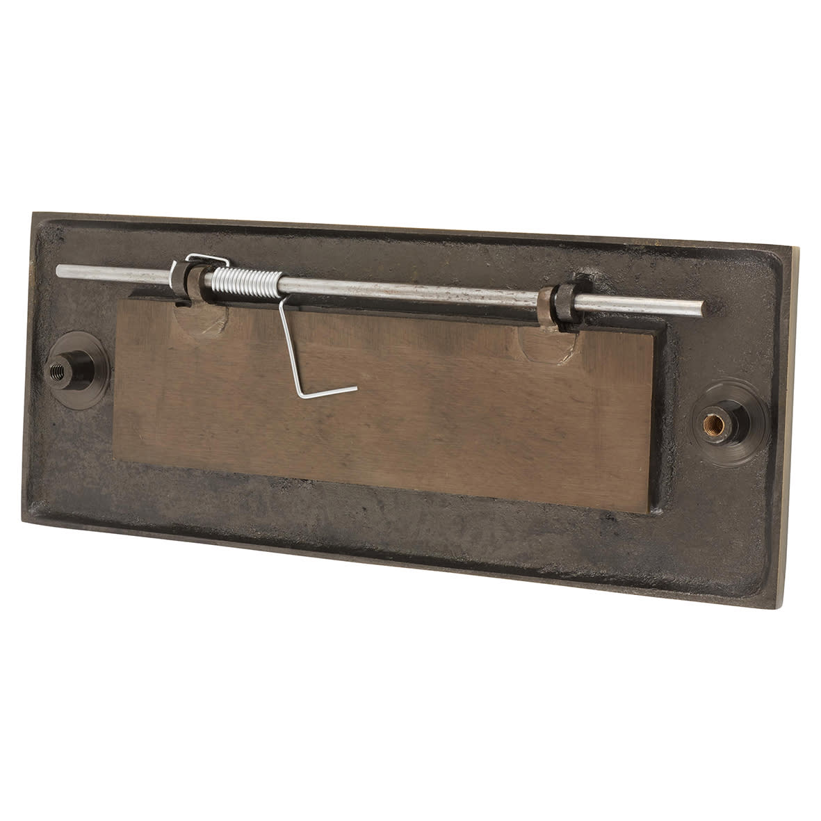 Marcus Embossed Letter Plate - 254 x 102mm - Antique Brass - view 4