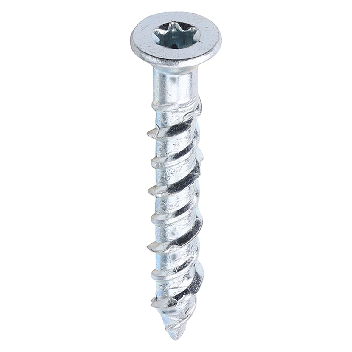 Masonry Screw - Countersunk - Zinc Plated - 6 x 40mm - Pack of 100 - view 2