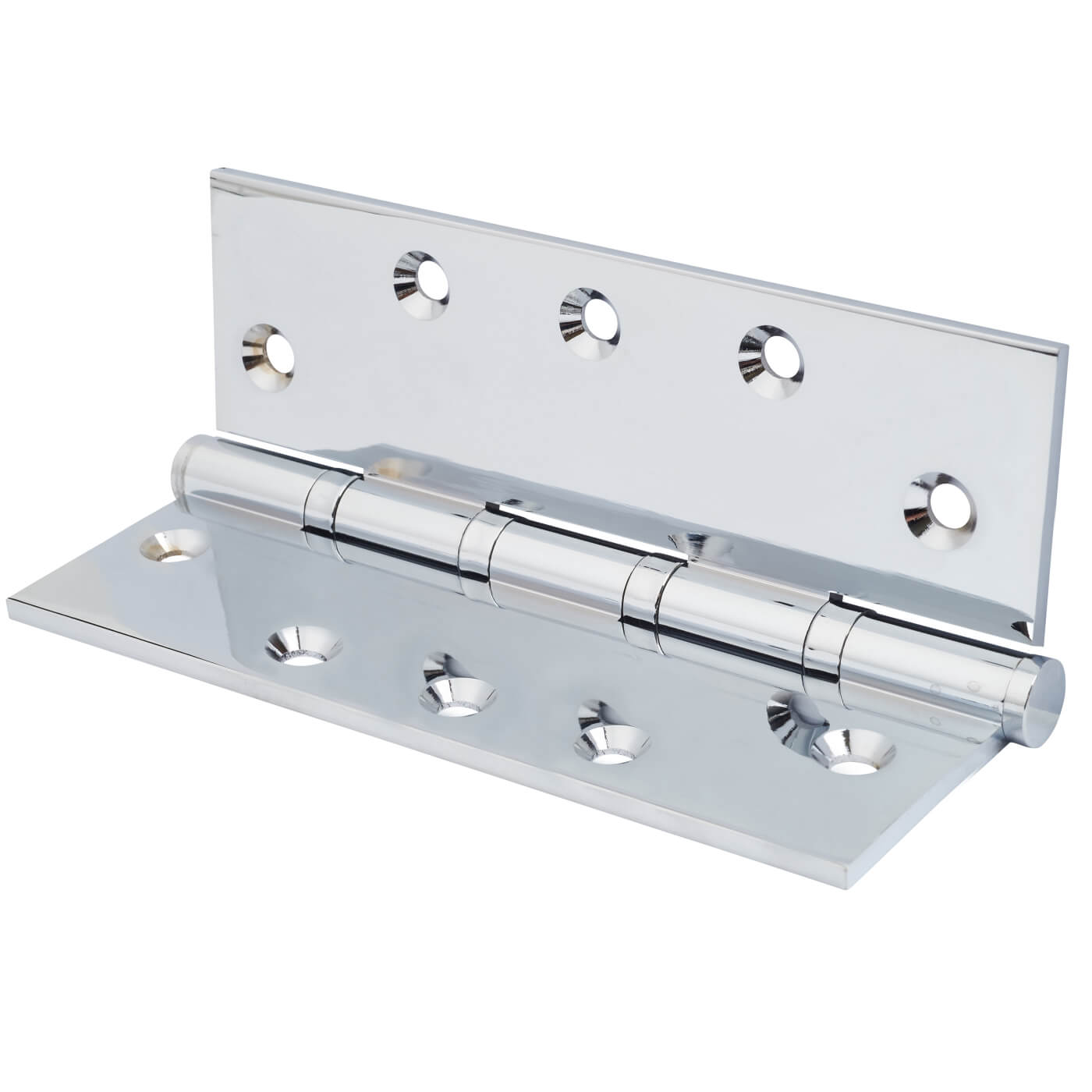 Performance Ball Bearing Butt Door Hinge - 127 x 89 x 4mm - Polished Chrome - Pair - view 3