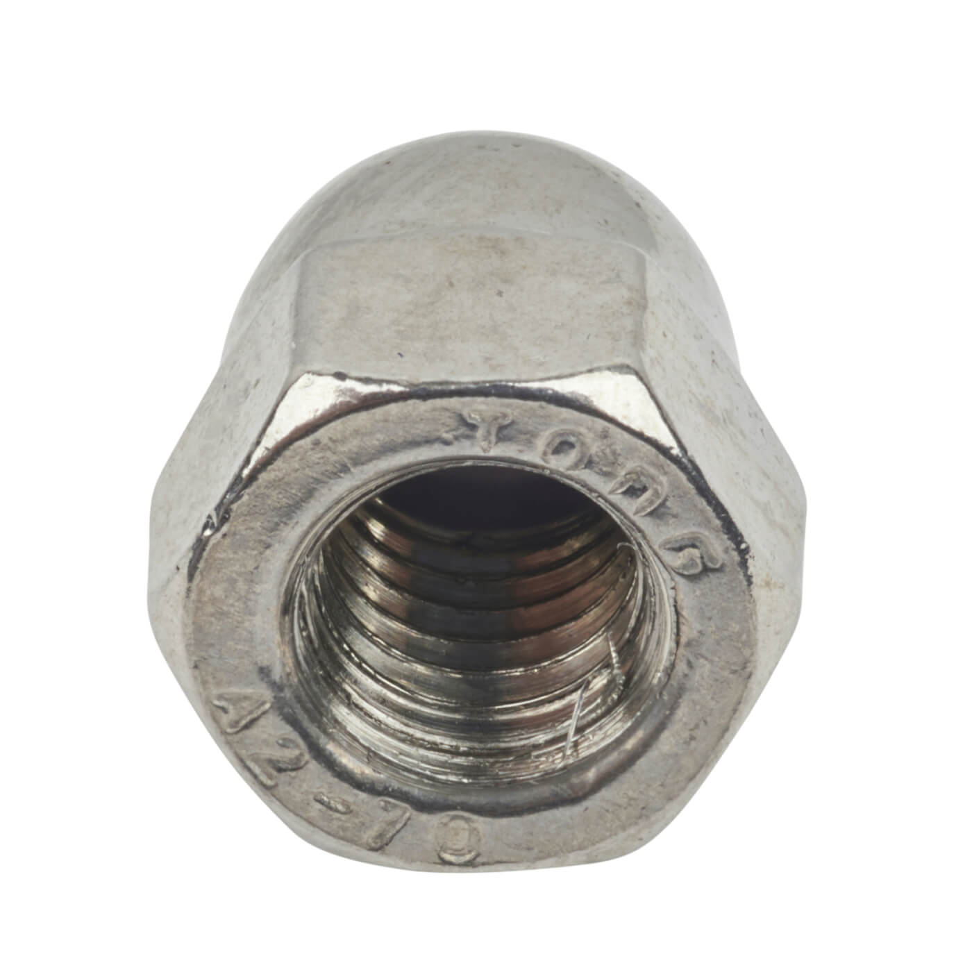 Hex Domed Nut - M12 - A2 Stainless Steel - Pack of 5 - view 3