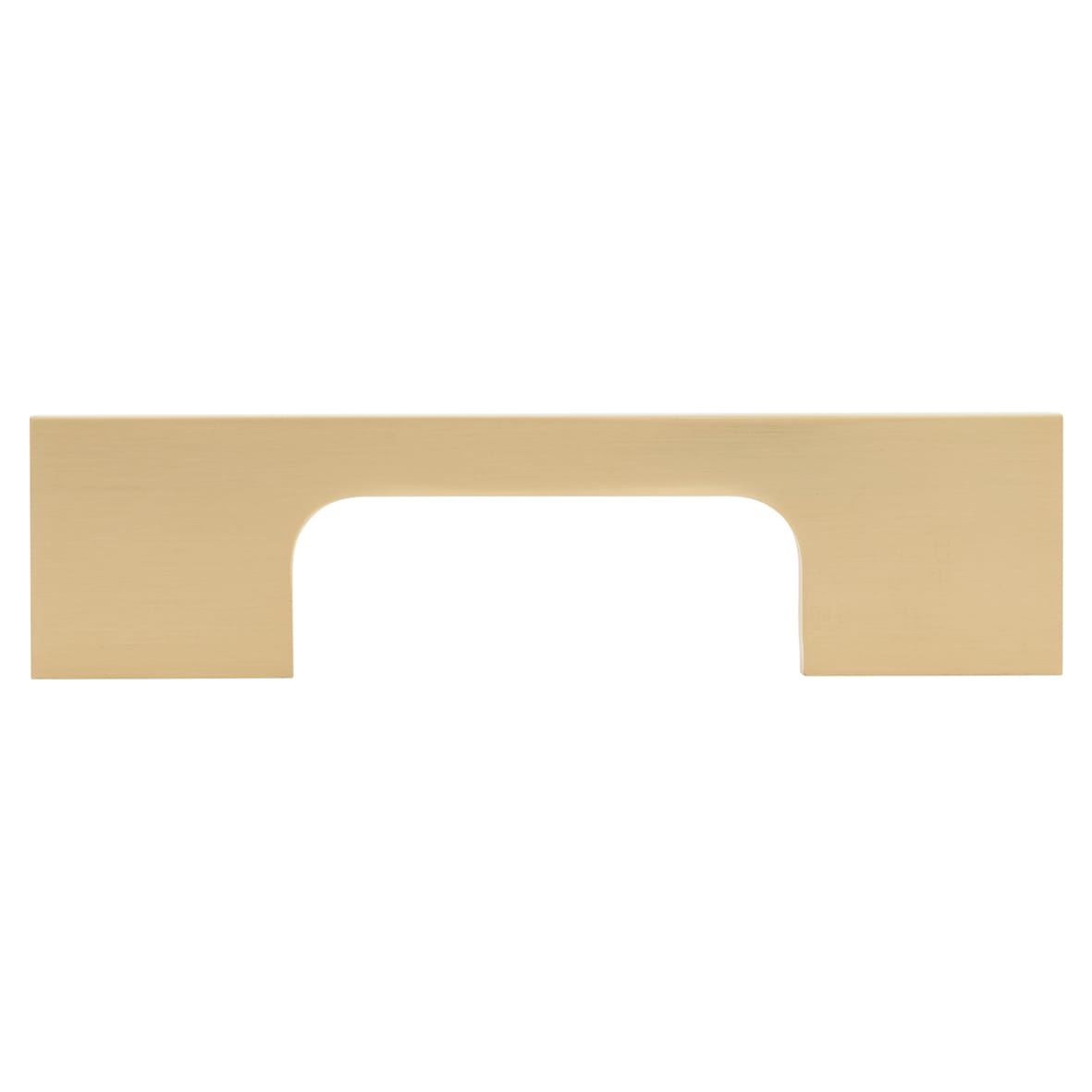Bibury 8mm Slim D-Bar Cabinet Pull Handle - 96mm Centres - Satin Brass - view 2