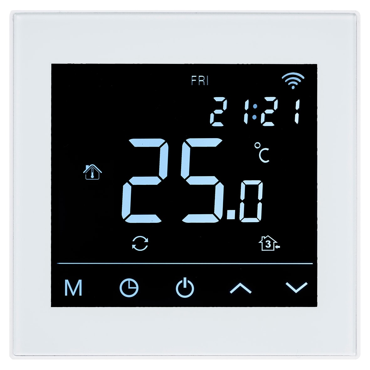 HMH200W App Controlled Thermostat for Electric Underfloor Heating - White - view 3