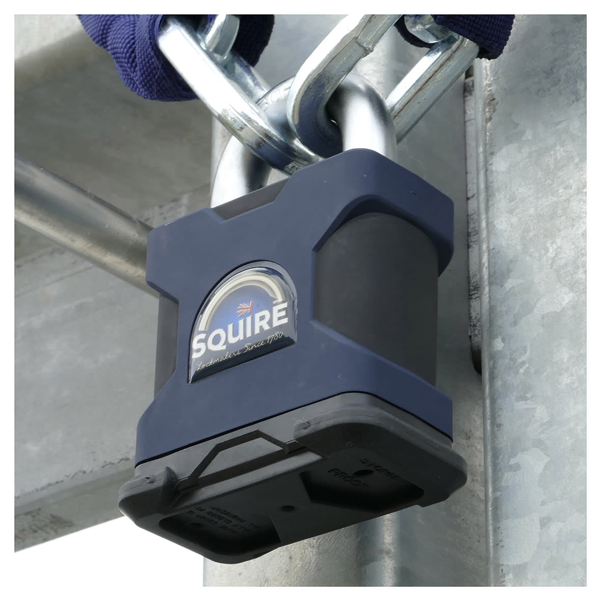 SS65S Maximum Security Open Shackle Padlock - 65mm Body - 29 x 29mm Shackle - Blue - view 7