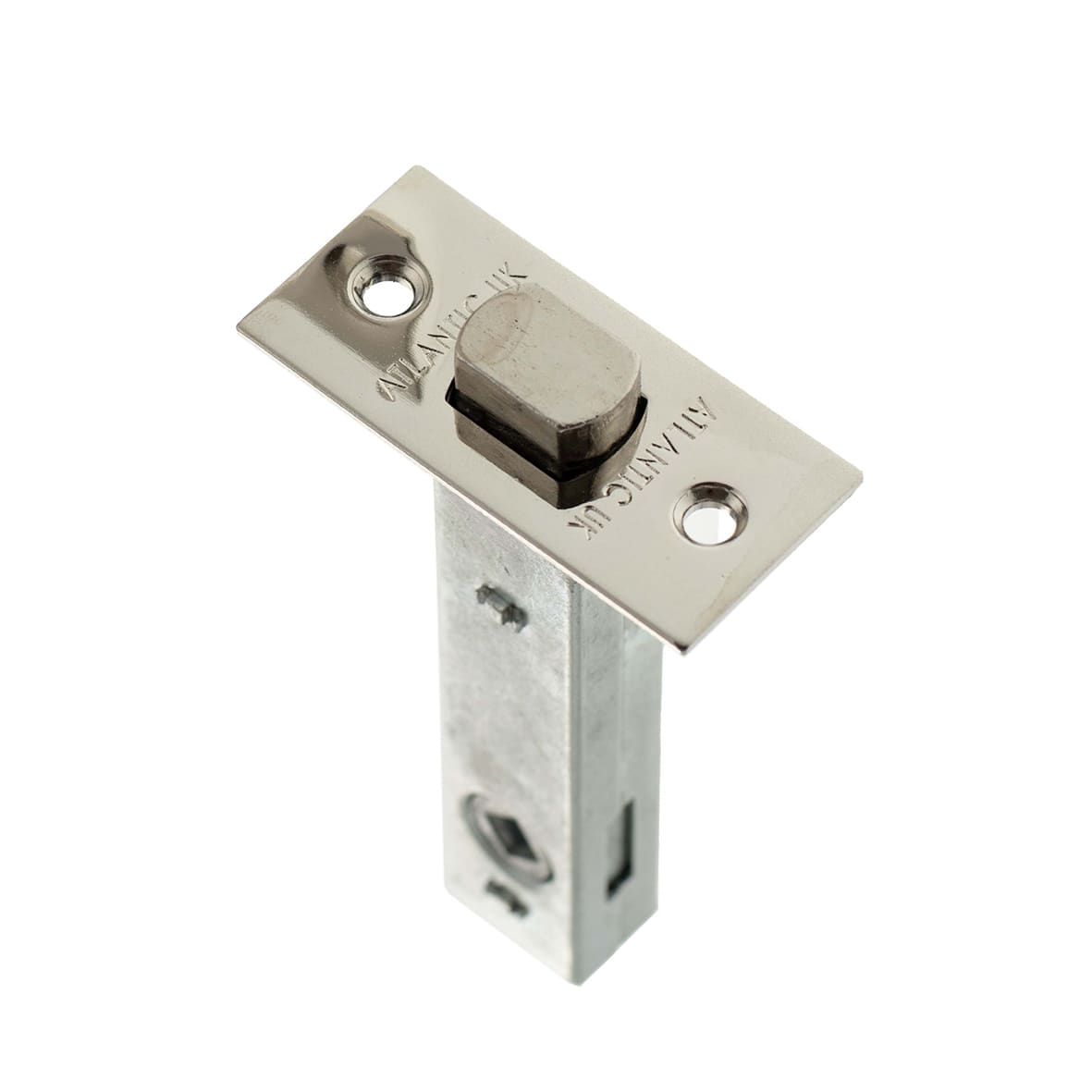 5mm Tubular Bathroom Deadbolt - 100mm Case - 75mm Backset - Square - Satin Brass - view 2
