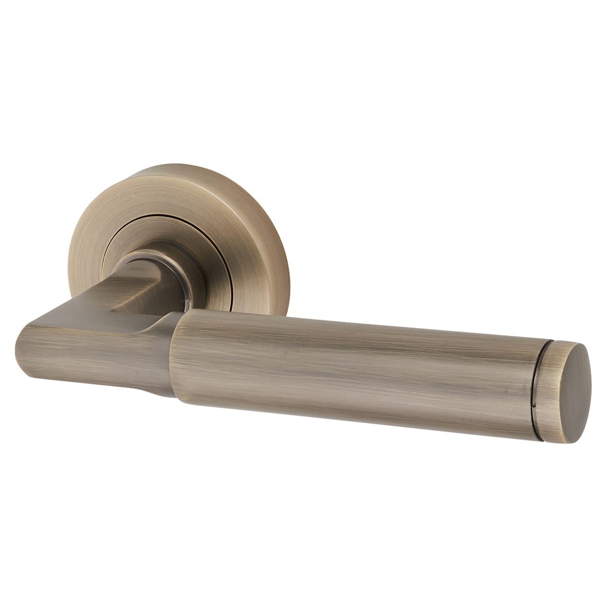 Brass Belas Latch Door Handles on Rose Ultimate Door Pack - Belas Rage - view 2