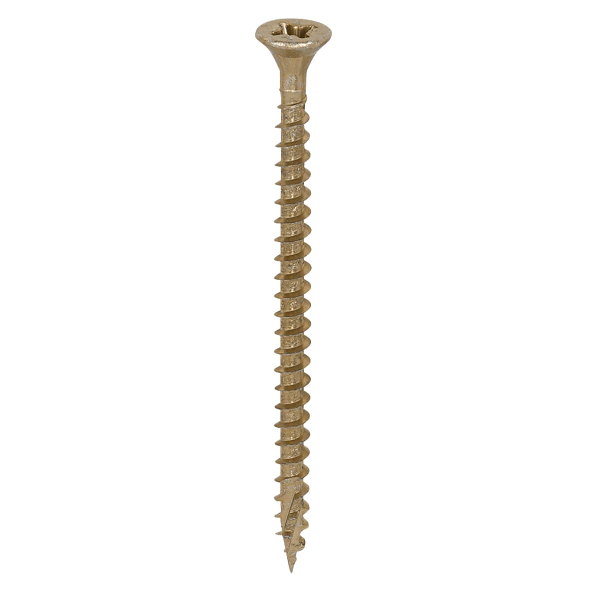 C2 Strong-Fix Pozi Double Countersunk Wood Screws - 4.0 x 60mm - Yellow Zinc - Pack of 200 - view 2