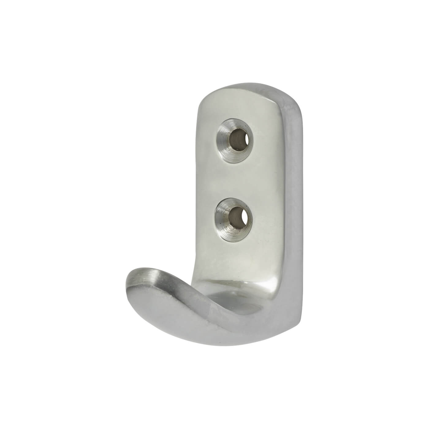 Heavy Duty Single Coat Hook - 45 x 43mm - Satin Chrome - view 2