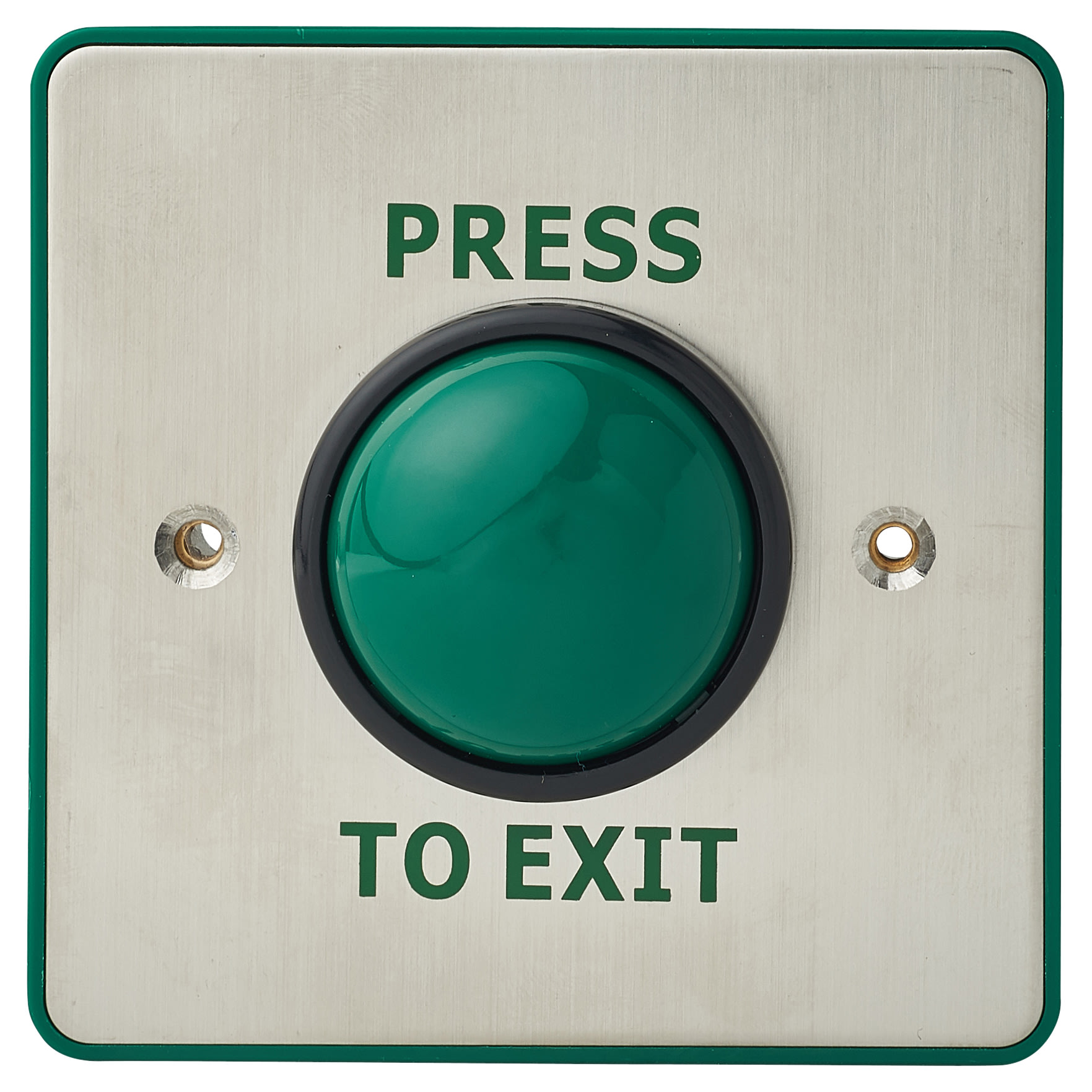 Press to Exit Green Dome Button - IP65 - 89 x 89 x 50mm - Single Pole - view 3