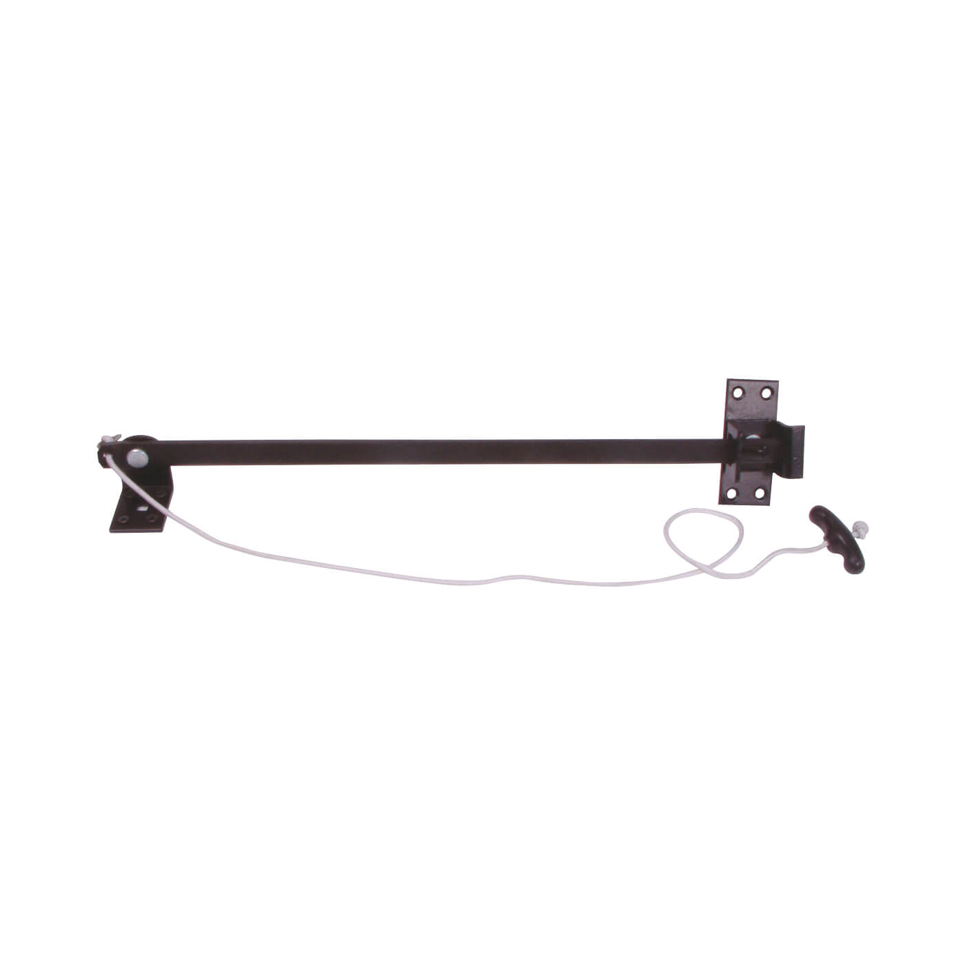 Cord Operated Door Holder - Garage Door - 375mm Length - Black Japanned - view 2
