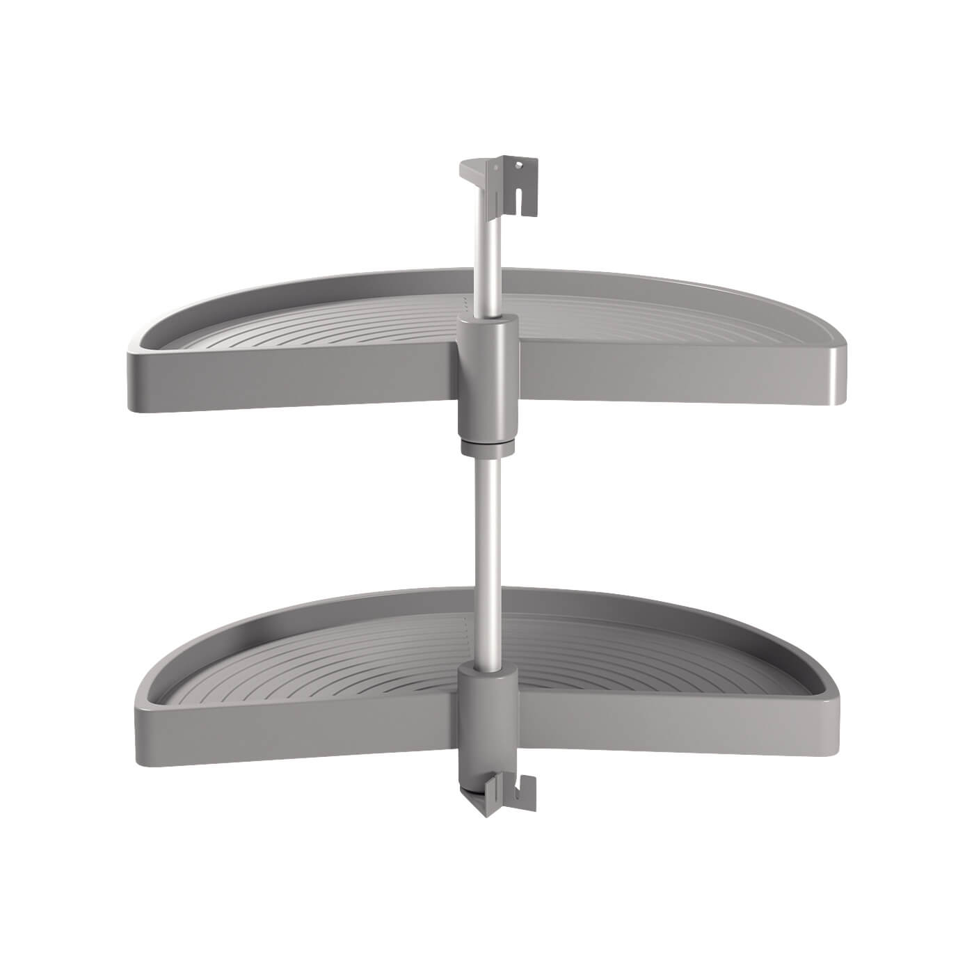 1/2 Tray Carousel Set - Cabinet Width 800mm - Grey Plastic - view 2