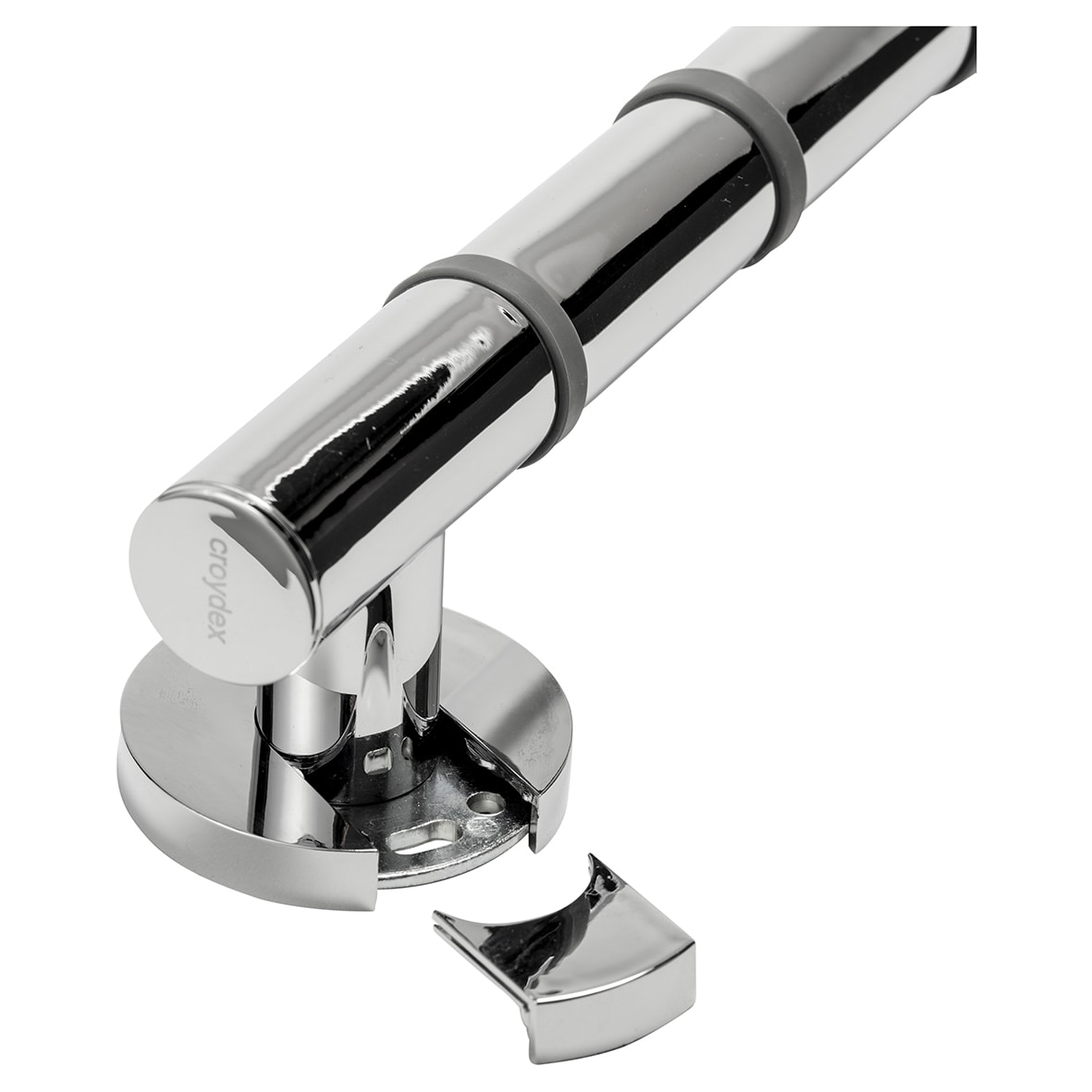 32mm Grab 'n' Grip Non Slip Grab Rail - 485mm Length - Polished Chrome - view 4