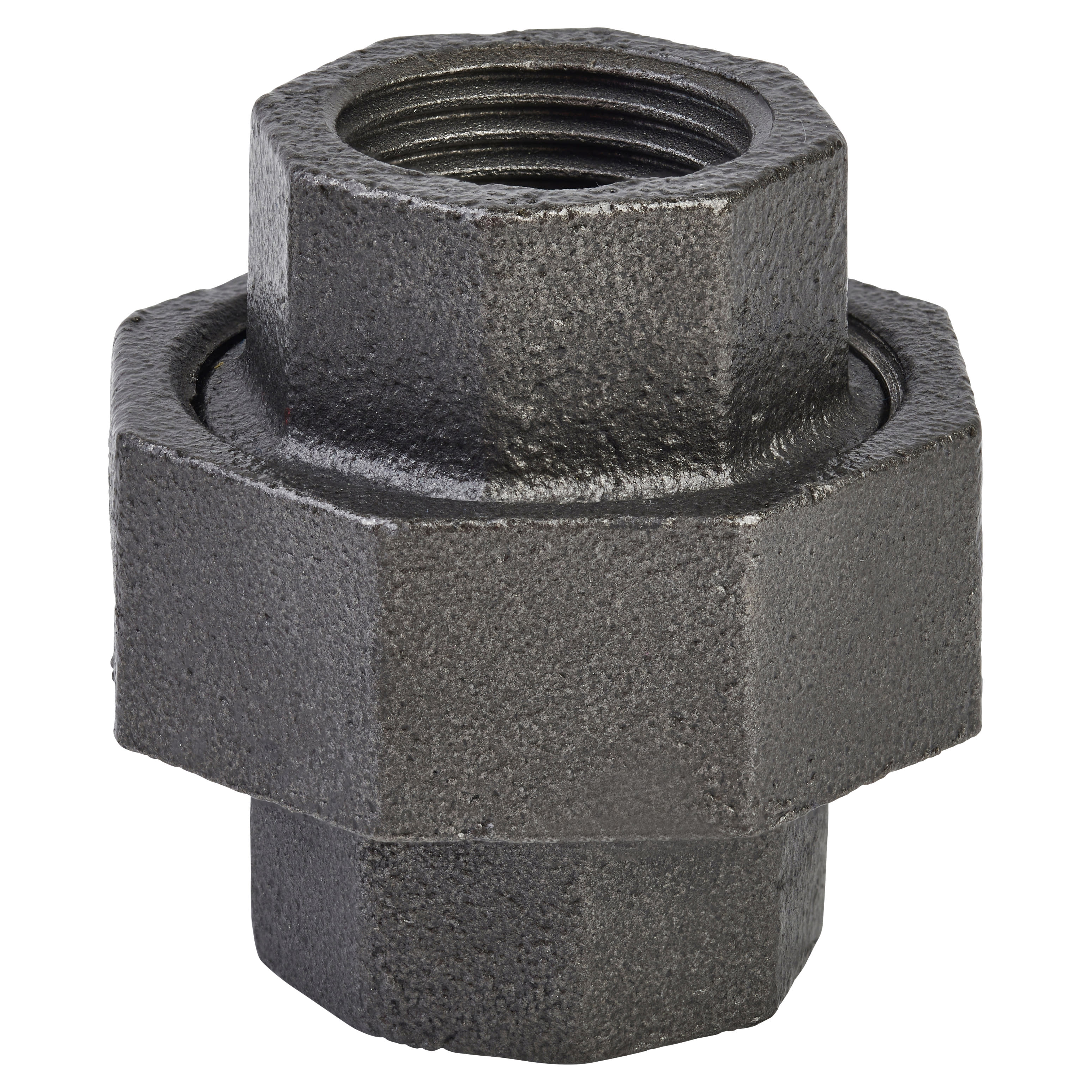 3/4" Pipe Shelving Iron Bolted Straight Pipe Connector - Grey - view 2