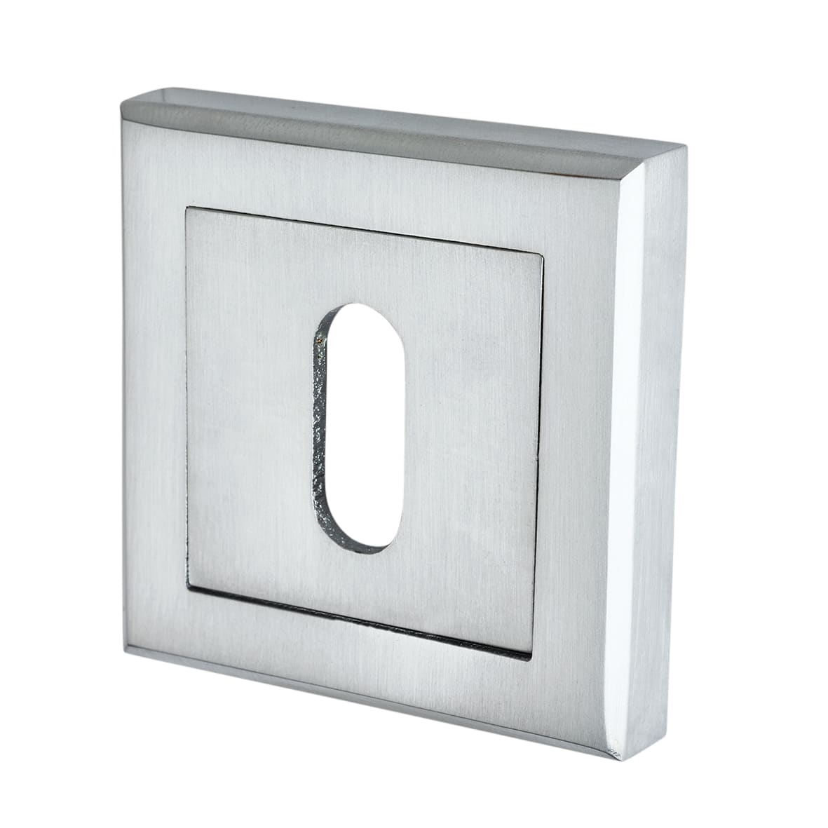 Satin Chrome 3 Lever Sashlock Door Handles on Square Rose Pack - Spirit Range - view 5