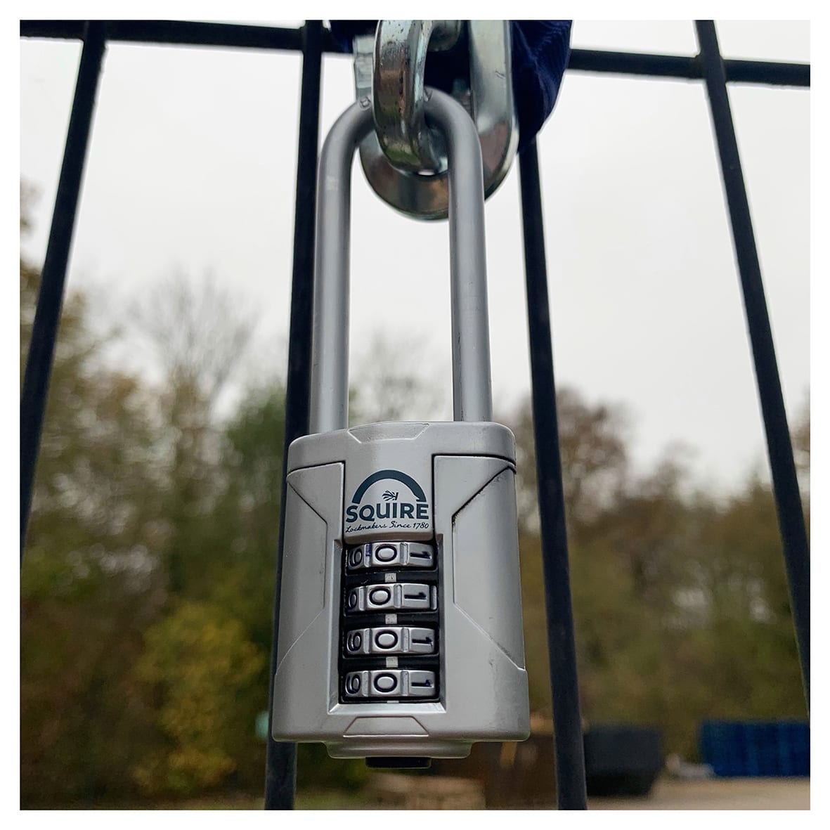 VULCAN COMBI 40/2.5 Combination Long Shackle Padlock - 40mm Body - 63 x 17mm Shackle - Blue - view 7