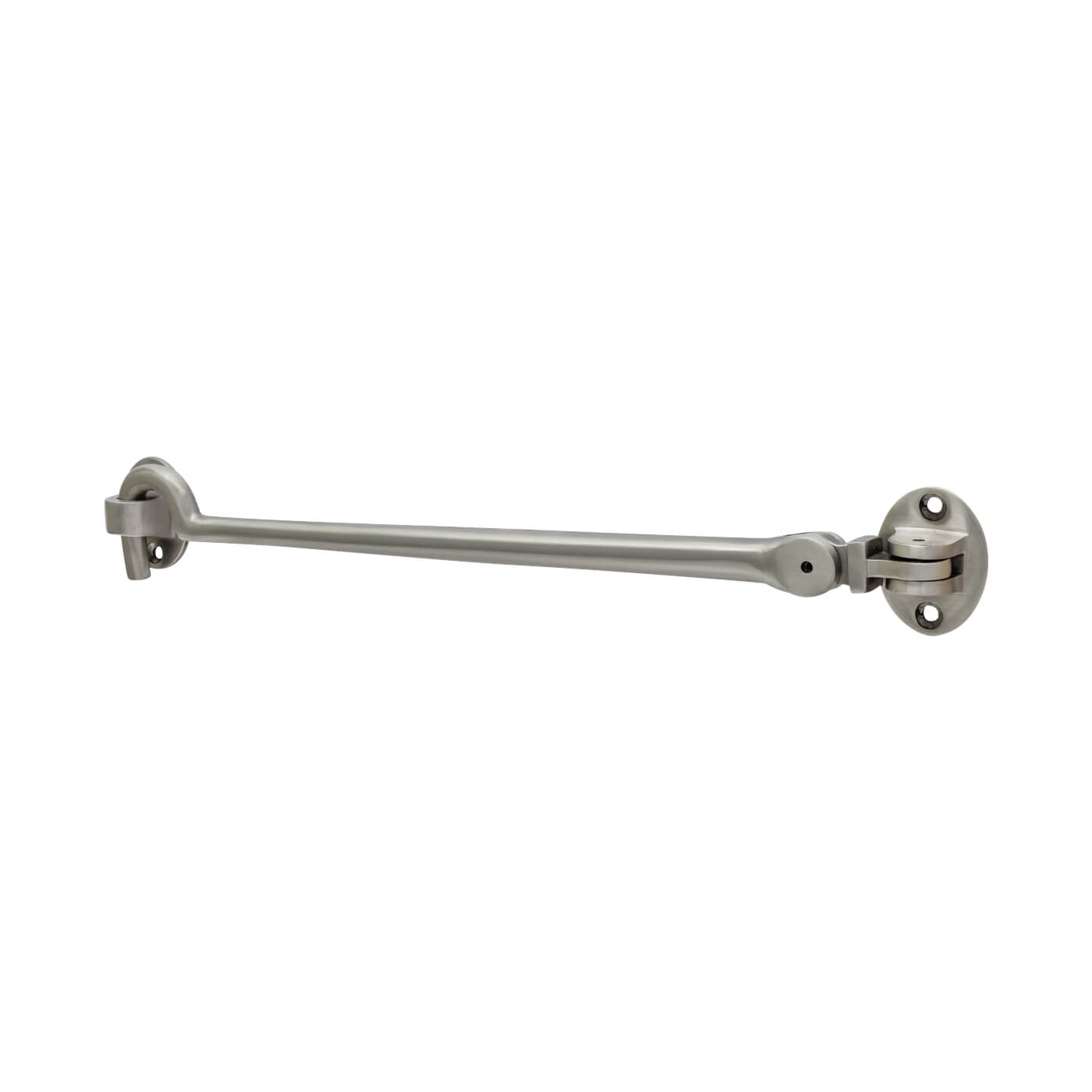 Heavy Duty Cabin Hook & Eye - 250mm Length - Satin Nickel - view 2