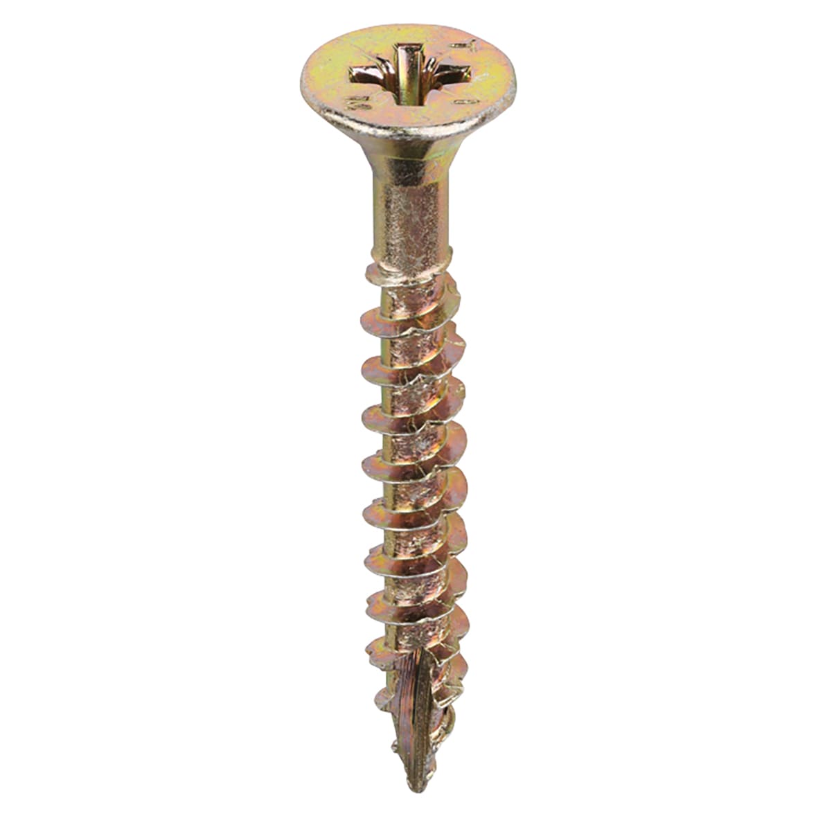 Velocity Pozi Countersunk Wood Screws - 5.0 x 40mm - Yellow Zinc - Pack of 200 - view 2