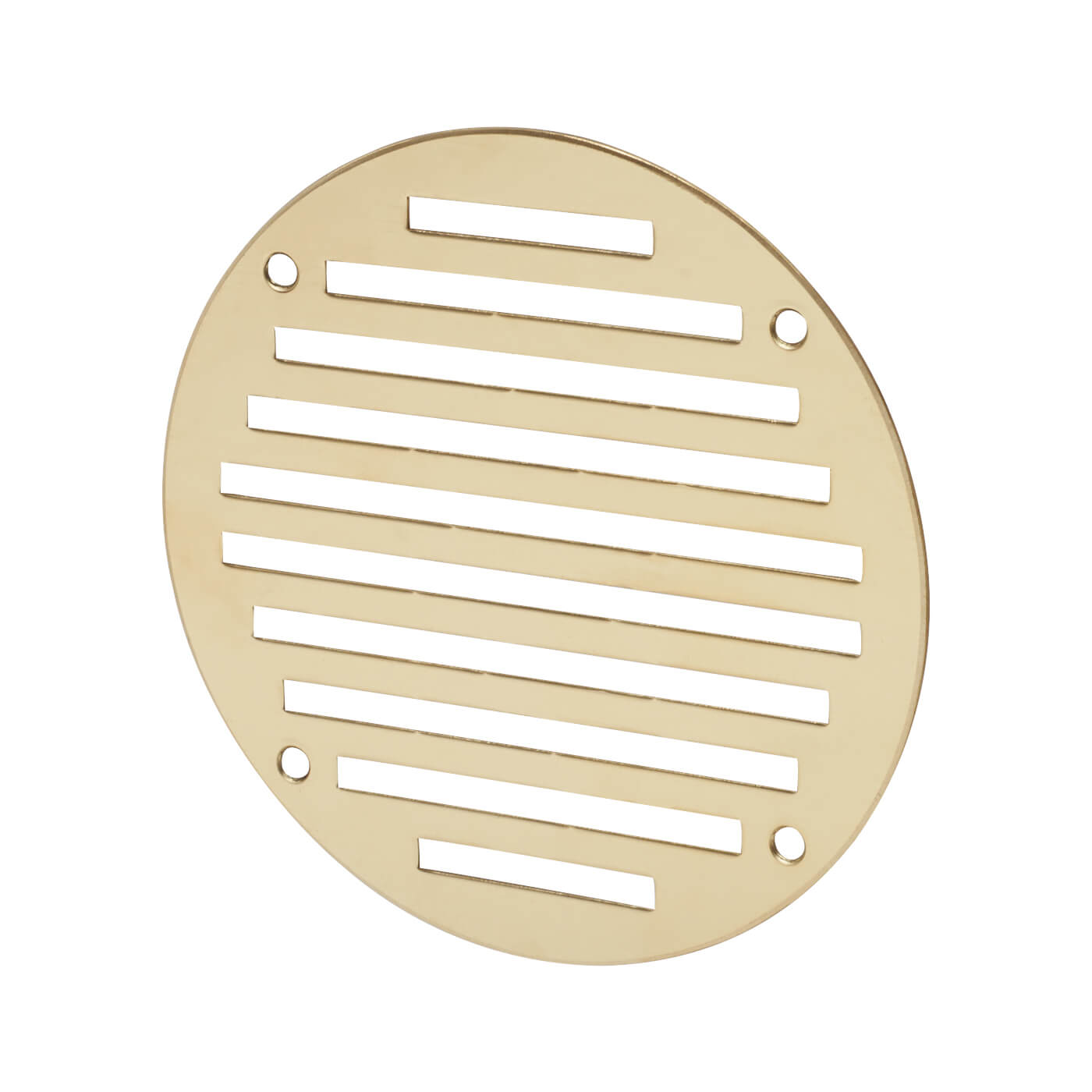 Circular Slotted Vent - 127mm - 4145mm² Free Air Flow - Polished Brass - view 2
