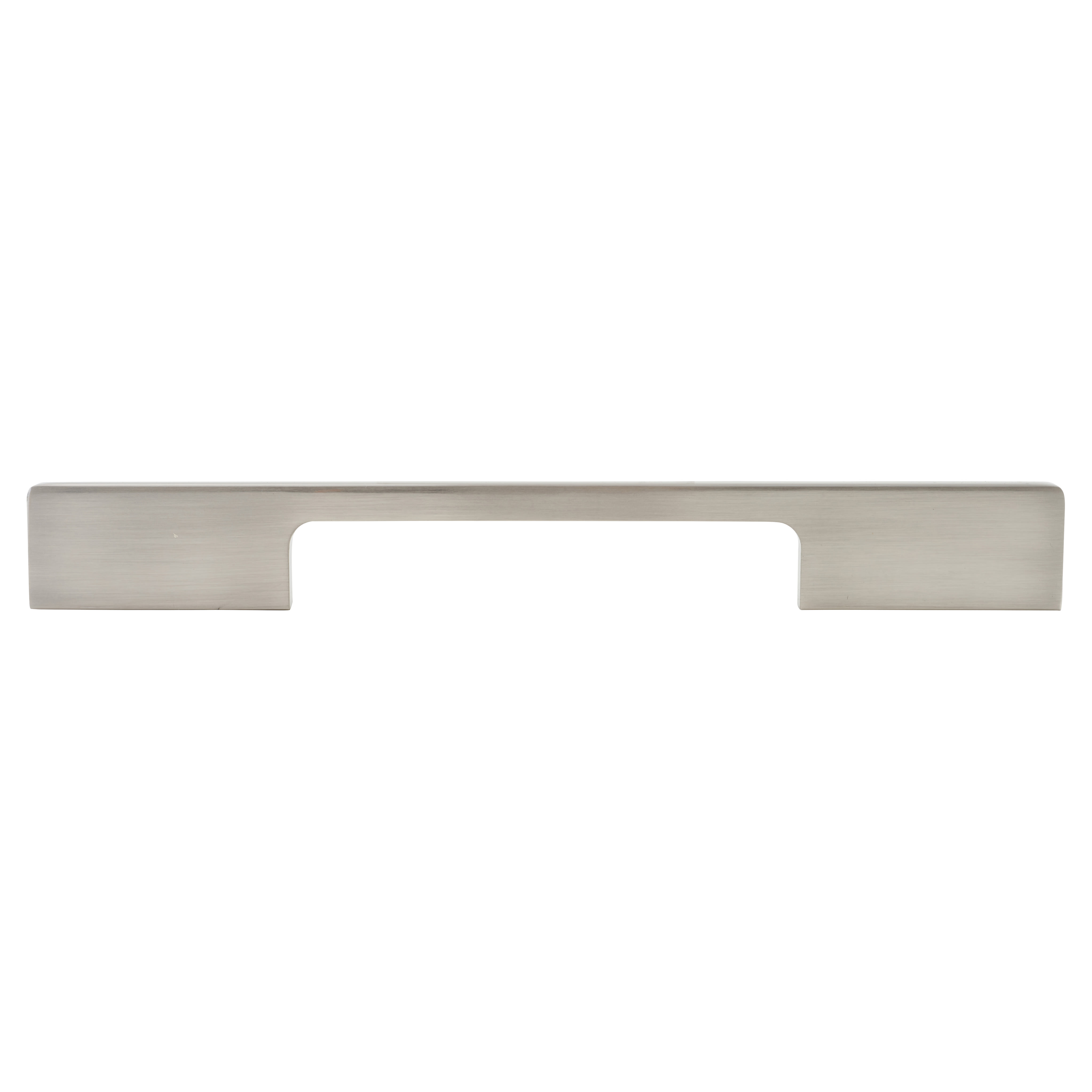 8mm Slim D-Bar Cabinet Pull Handle - 224mm Centres - Satin Nickel - view 2