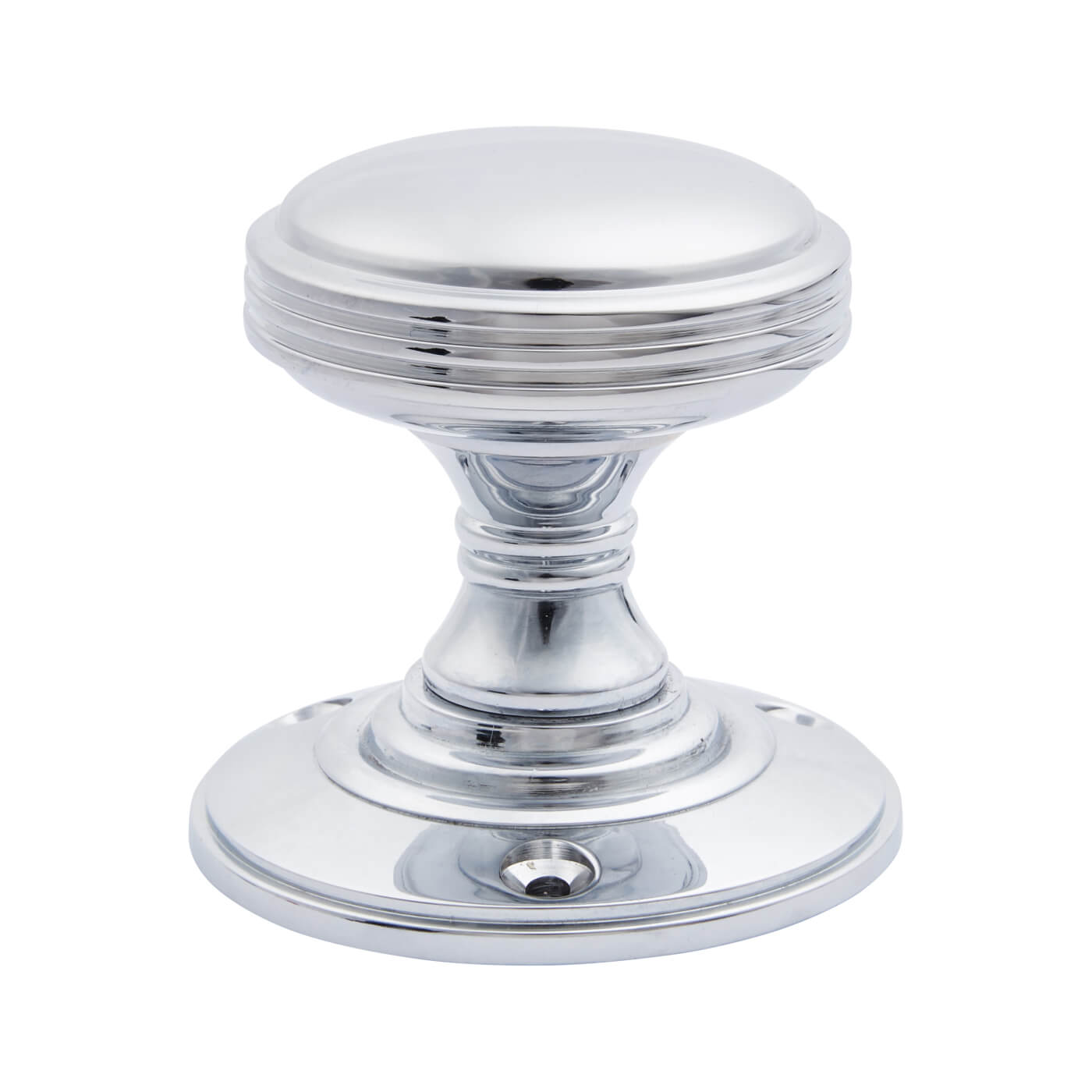 Polished Chrome Mortice Door Knob - 69mm Rose Diameter - Oxford Range - view 3