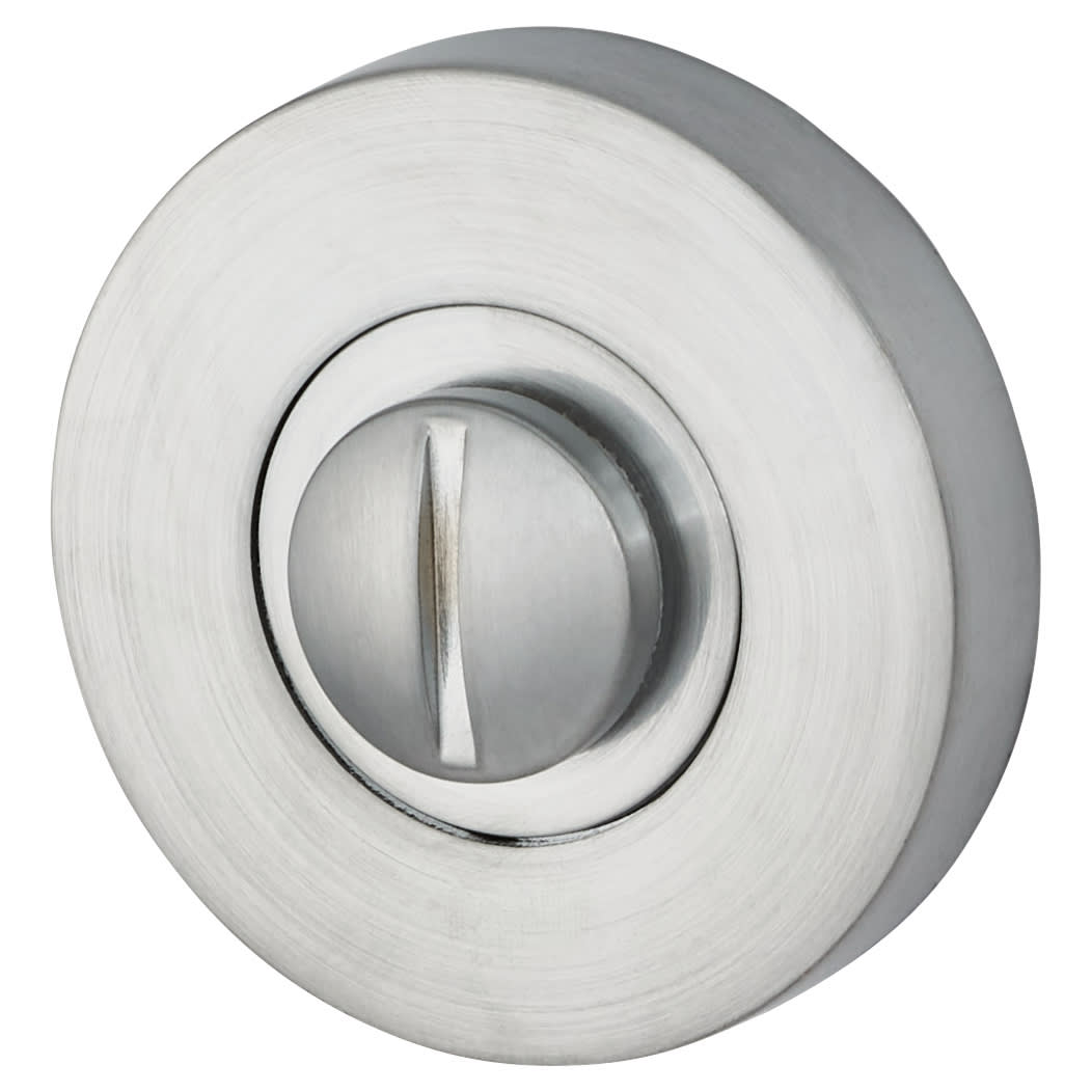Bathroom Turn & Release - 52mm Diameter - Satin Chrome - view 4